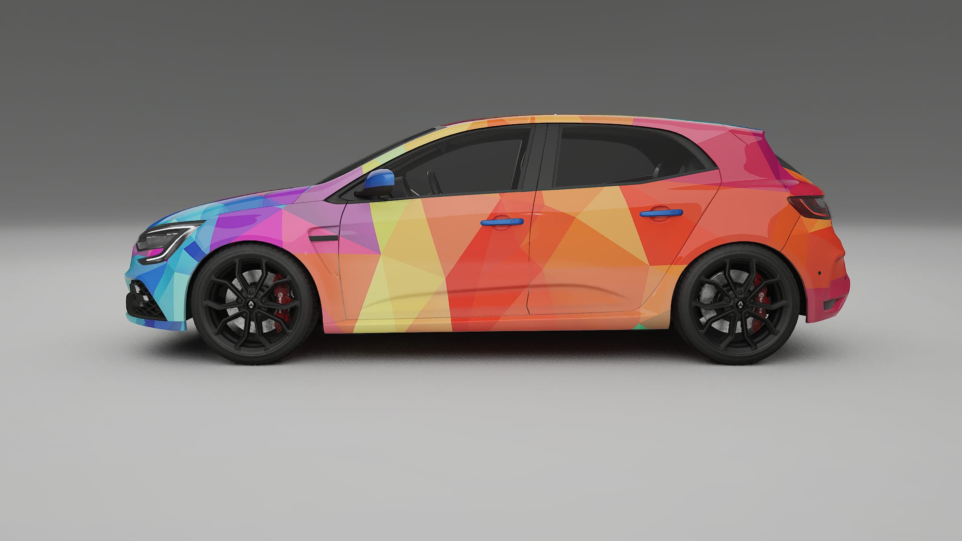 Renault Megane RS IV VECTOR VIBE – Designad Wrap PPF-sats i utskrivbar polyuretanfilm