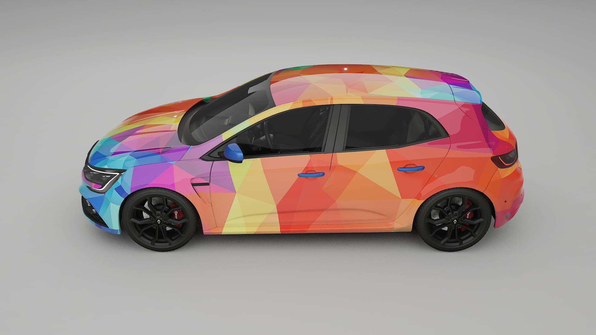Renault Megane RS IV VECTOR VIBE – Designad Wrap PPF-sats i utskrivbar polyuretanfilm