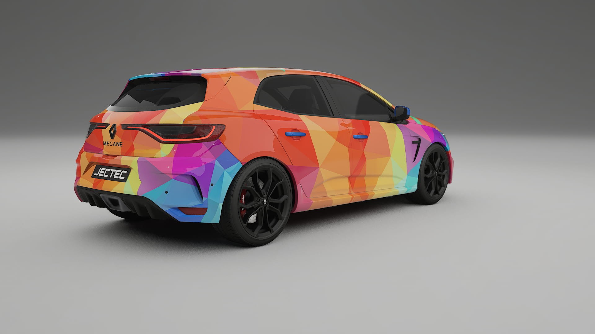 Renault Megane RS IV VECTOR VIBE – Designad Wrap PPF-sats i utskrivbar polyuretanfilm