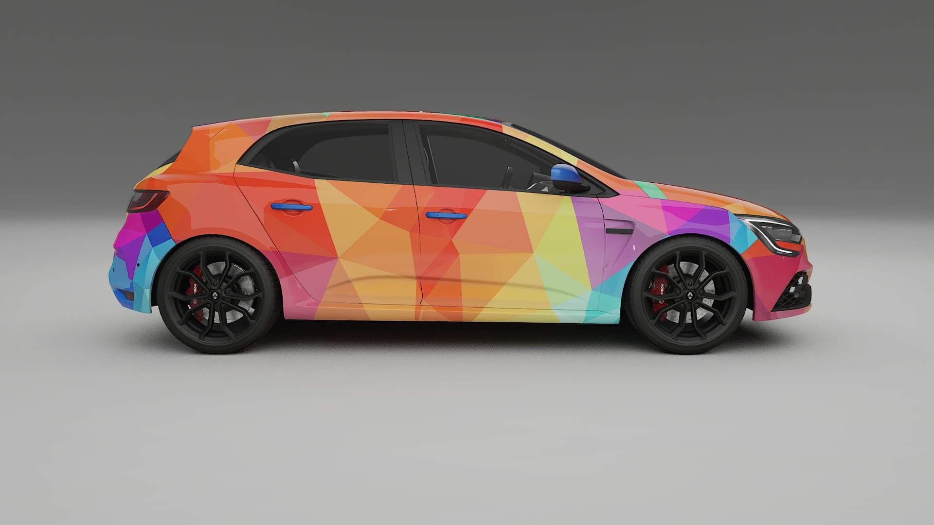 Renault Megane RS IV VECTOR VIBE – Designad Wrap PPF-sats i utskrivbar polyuretanfilm