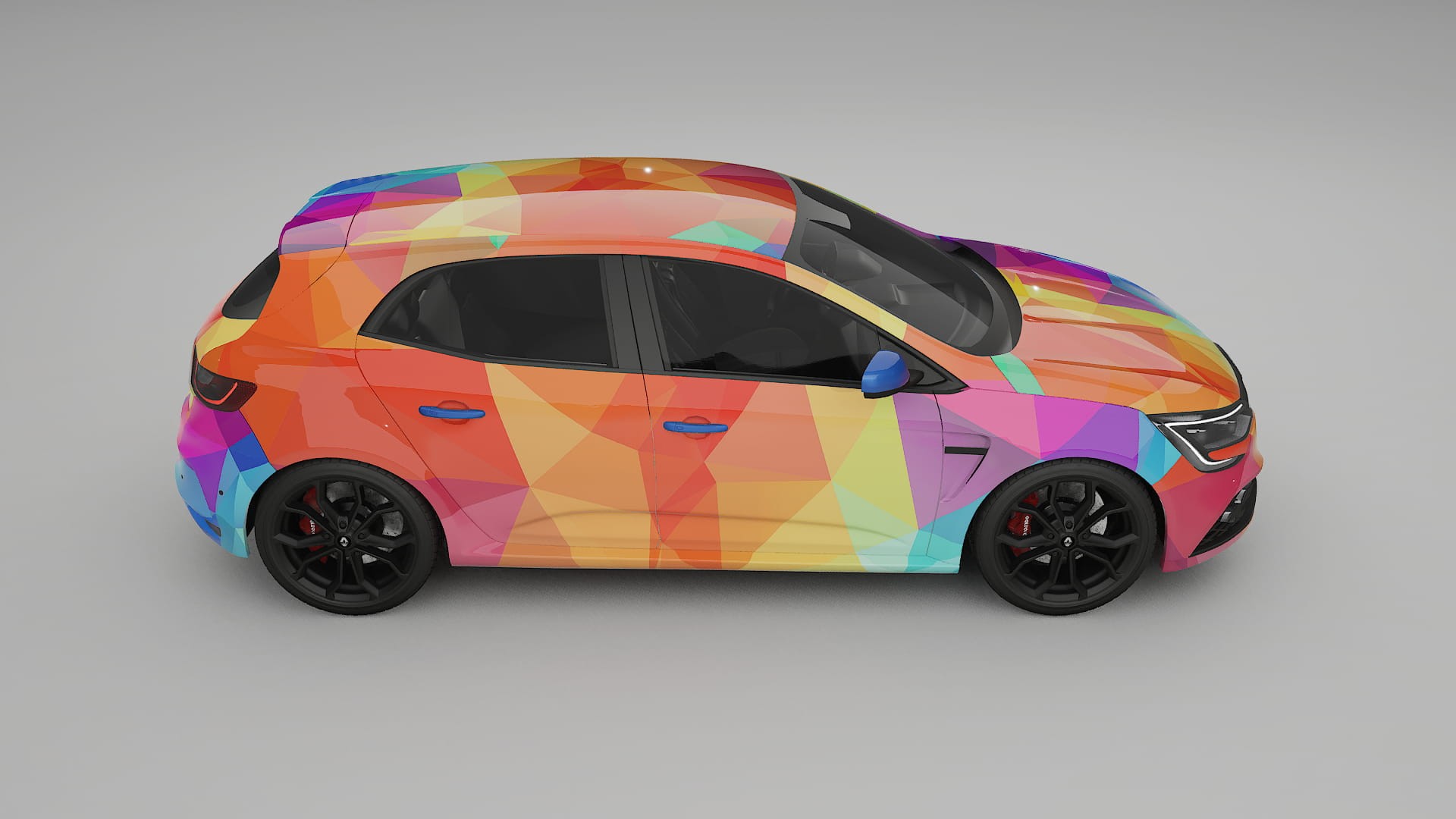 Renault Megane RS IV VECTOR VIBE – Designad Wrap PPF-sats i utskrivbar polyuretanfilm