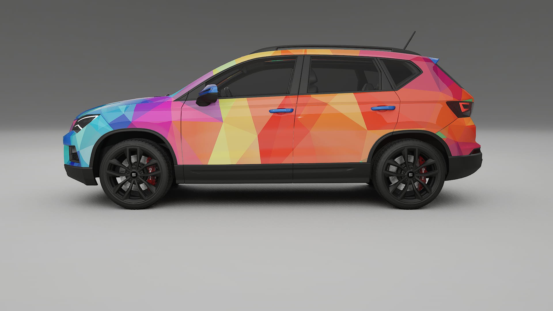 Seat Ateca KH7 VECTOR VIBE – Designad Wrap PPF-sats i utskrivbar polyuretanfilm