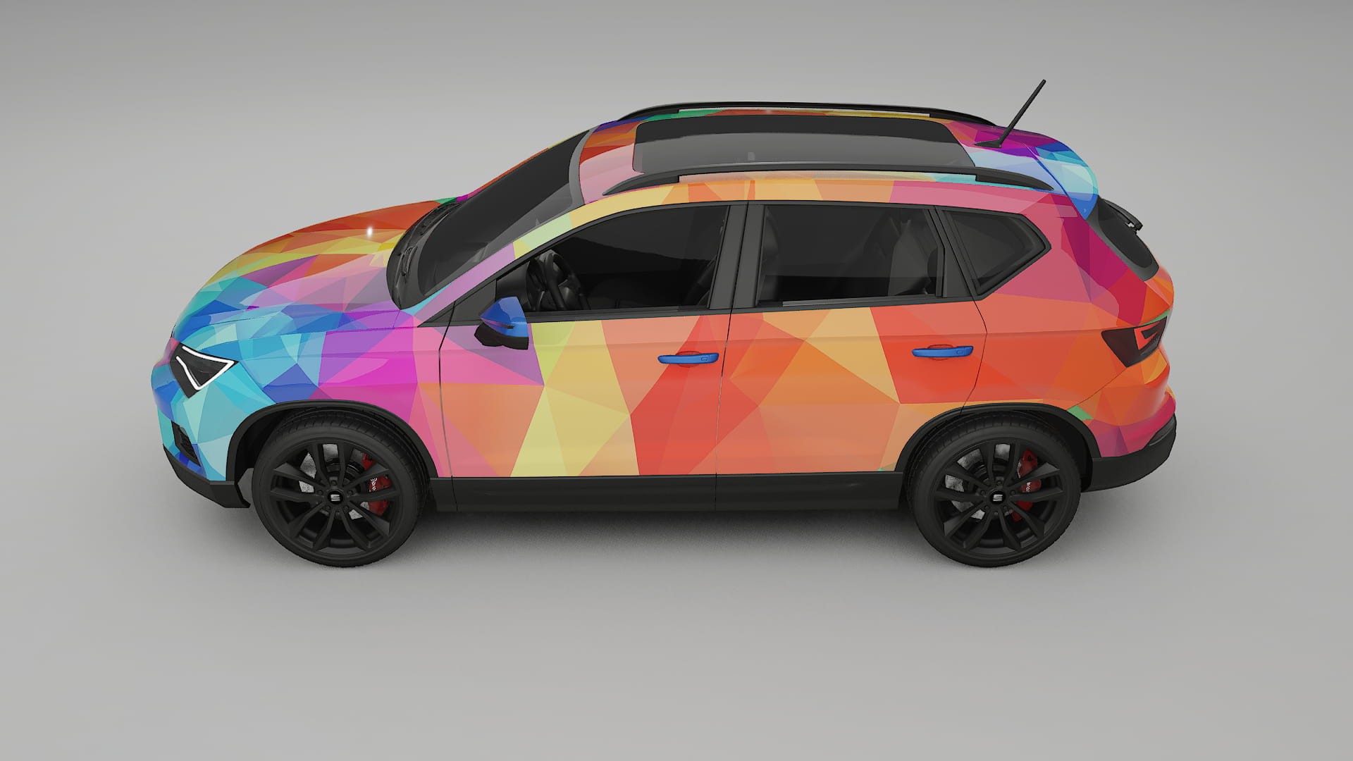 Seat Ateca KH7 VECTOR VIBE – Designad Wrap PPF-sats i utskrivbar polyuretanfilm