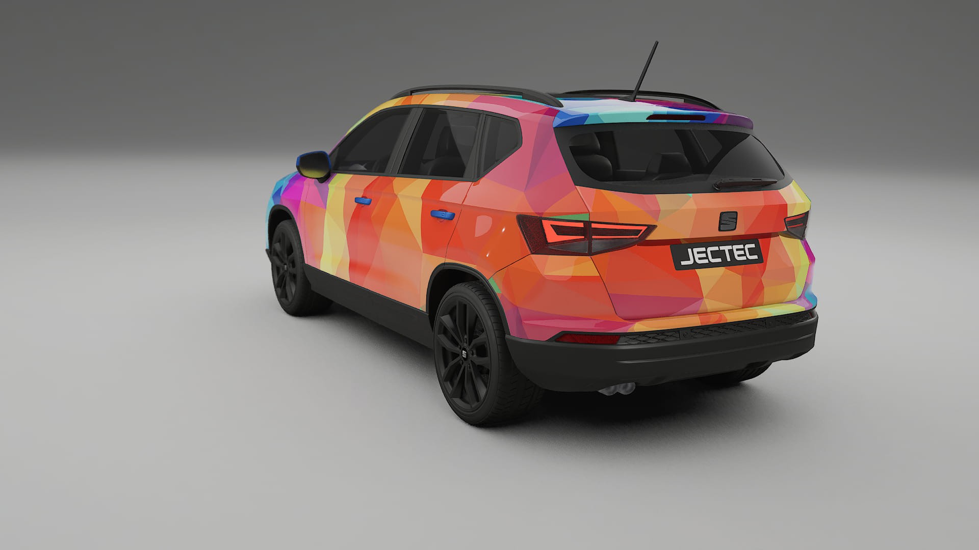 Seat Ateca KH7 VECTOR VIBE – Designad Wrap PPF-sats i utskrivbar polyuretanfilm