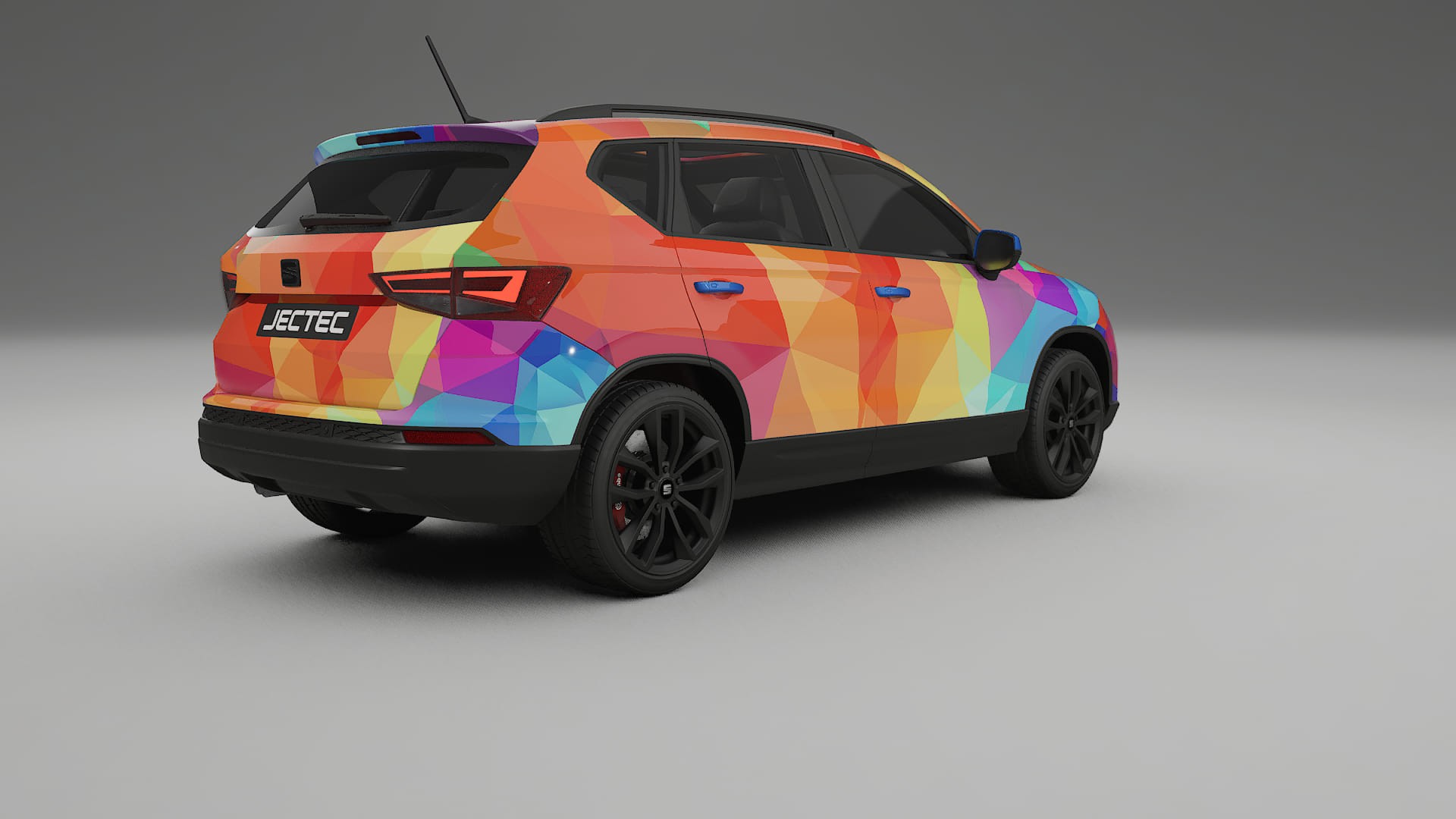 Seat Ateca KH7 VECTOR VIBE – Designad Wrap PPF-sats i utskrivbar polyuretanfilm