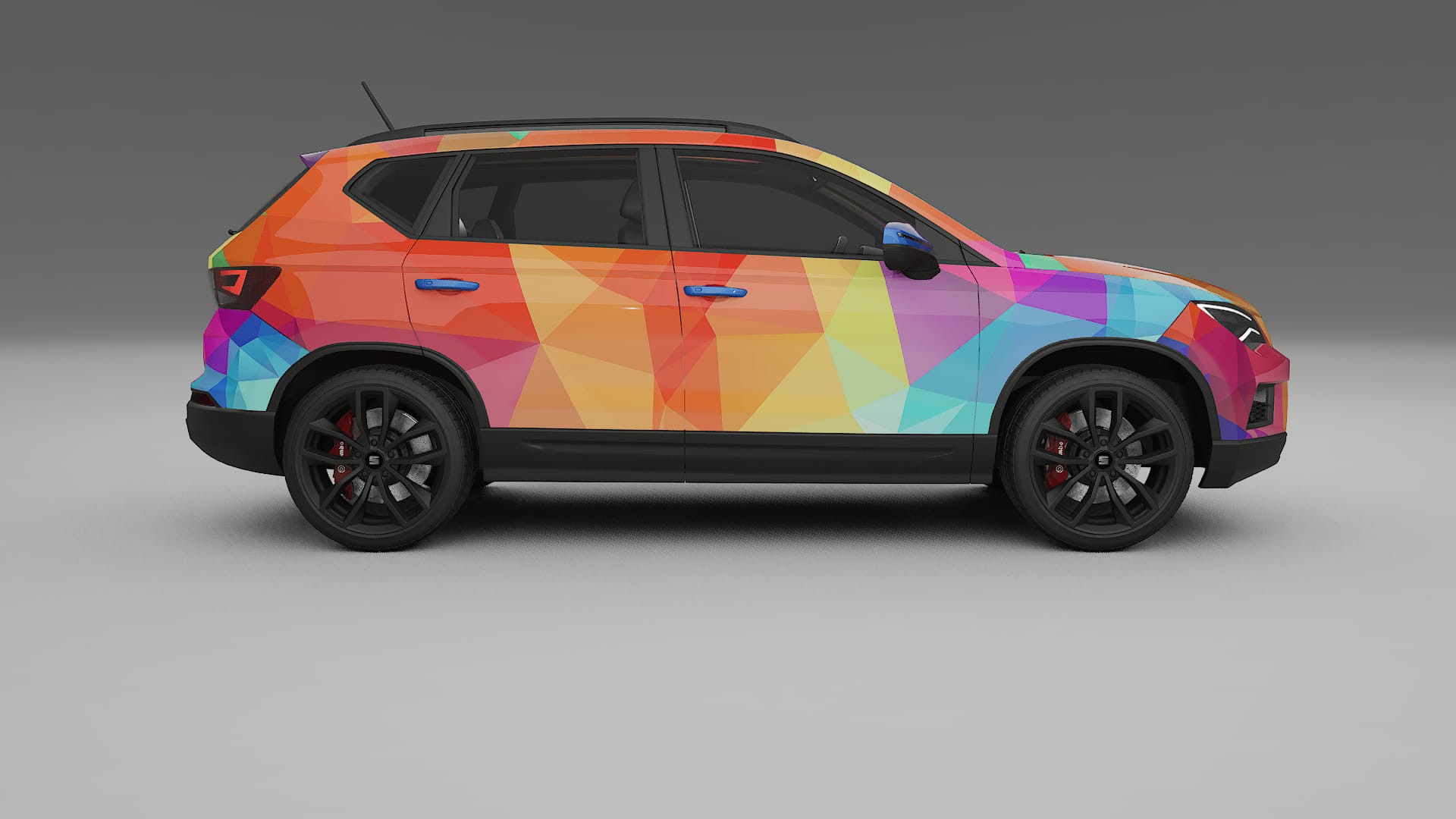 Seat Ateca KH7 VECTOR VIBE – Designad Wrap PPF-sats i utskrivbar polyuretanfilm