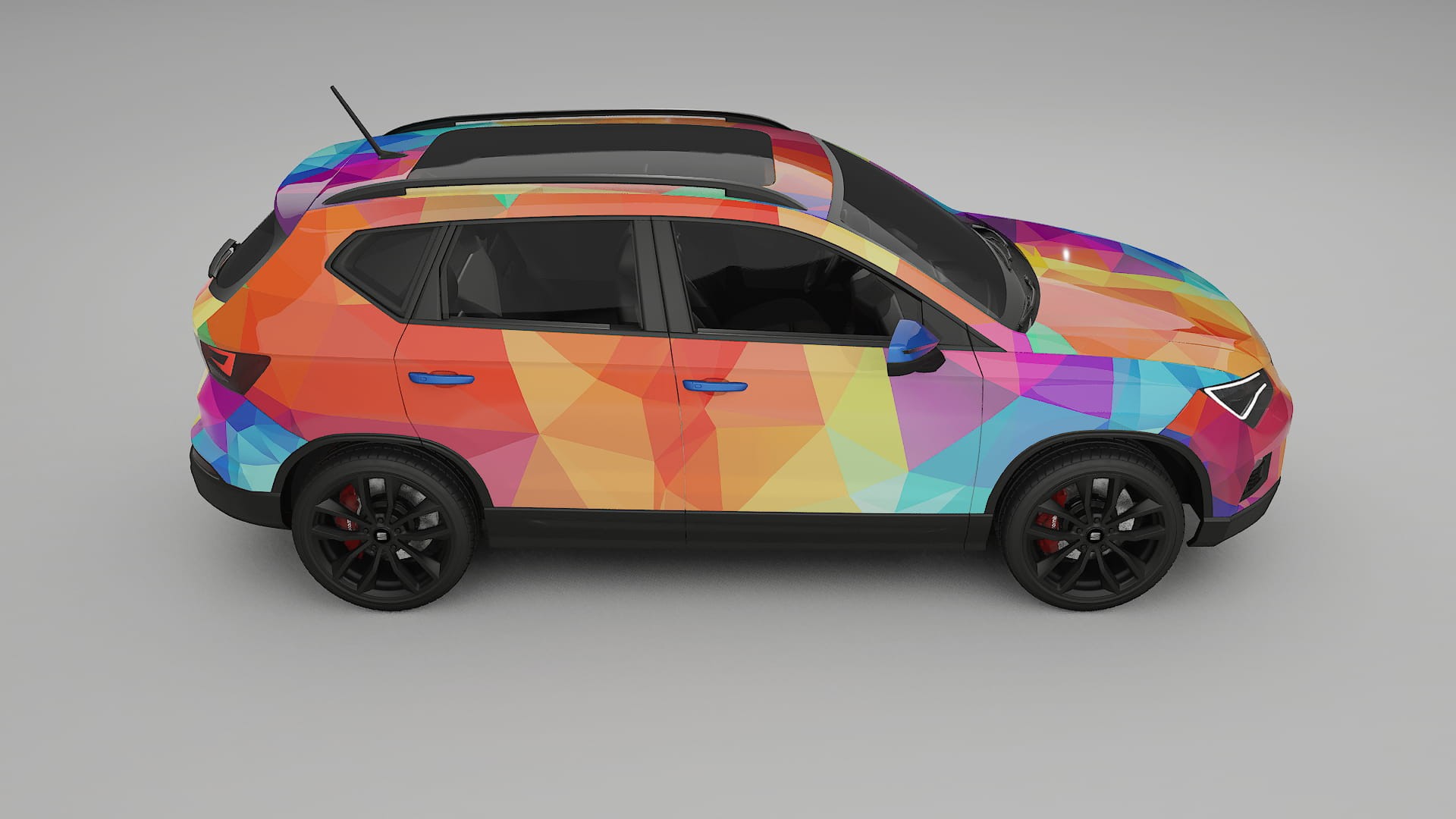 Seat Ateca KH7 VECTOR VIBE – Designad Wrap PPF-sats i utskrivbar polyuretanfilm