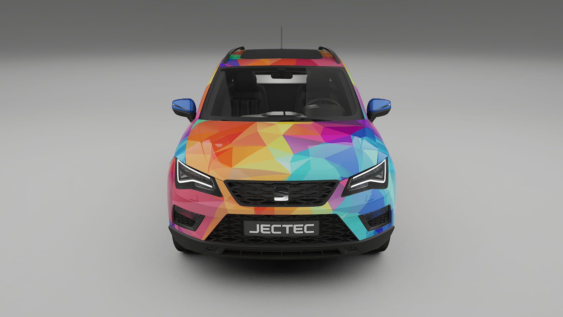 Seat Ateca KH7 VECTOR VIBE – Designad Wrap PPF-sats i utskrivbar polyuretanfilm