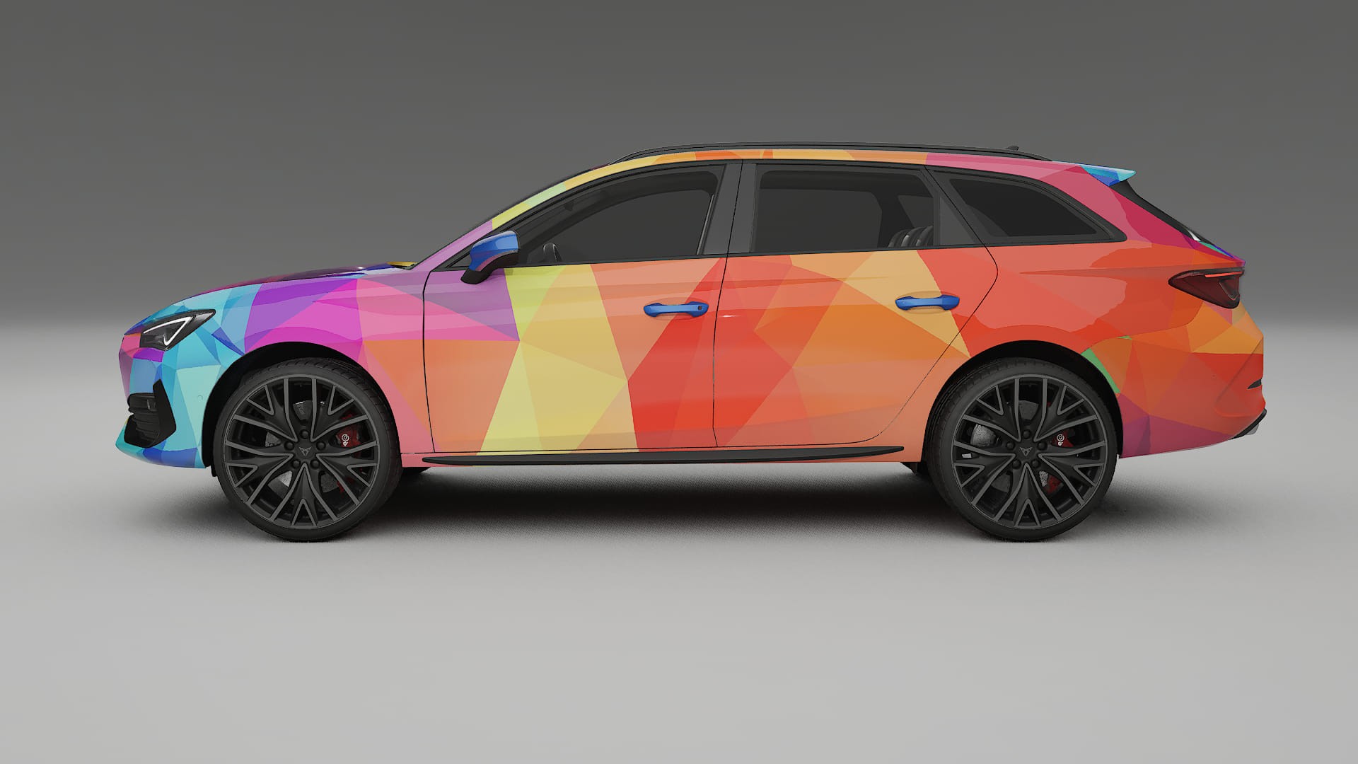Seat Leon Cupra KL VECTOR VIBE – Designad Wrap PPF-sats i utskrivbar polyuretanfilm