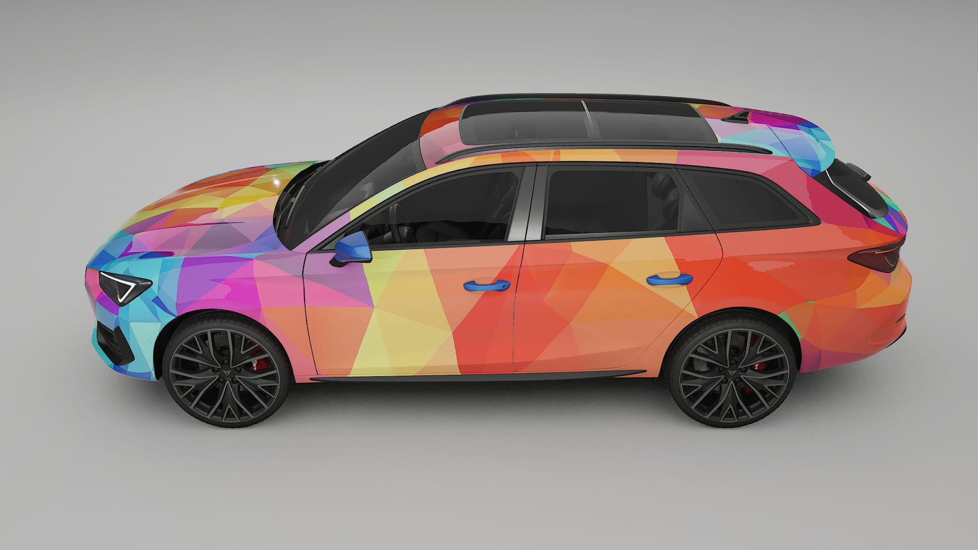 Seat Leon Cupra KL VECTOR VIBE – Designad Wrap PPF-sats i utskrivbar polyuretanfilm