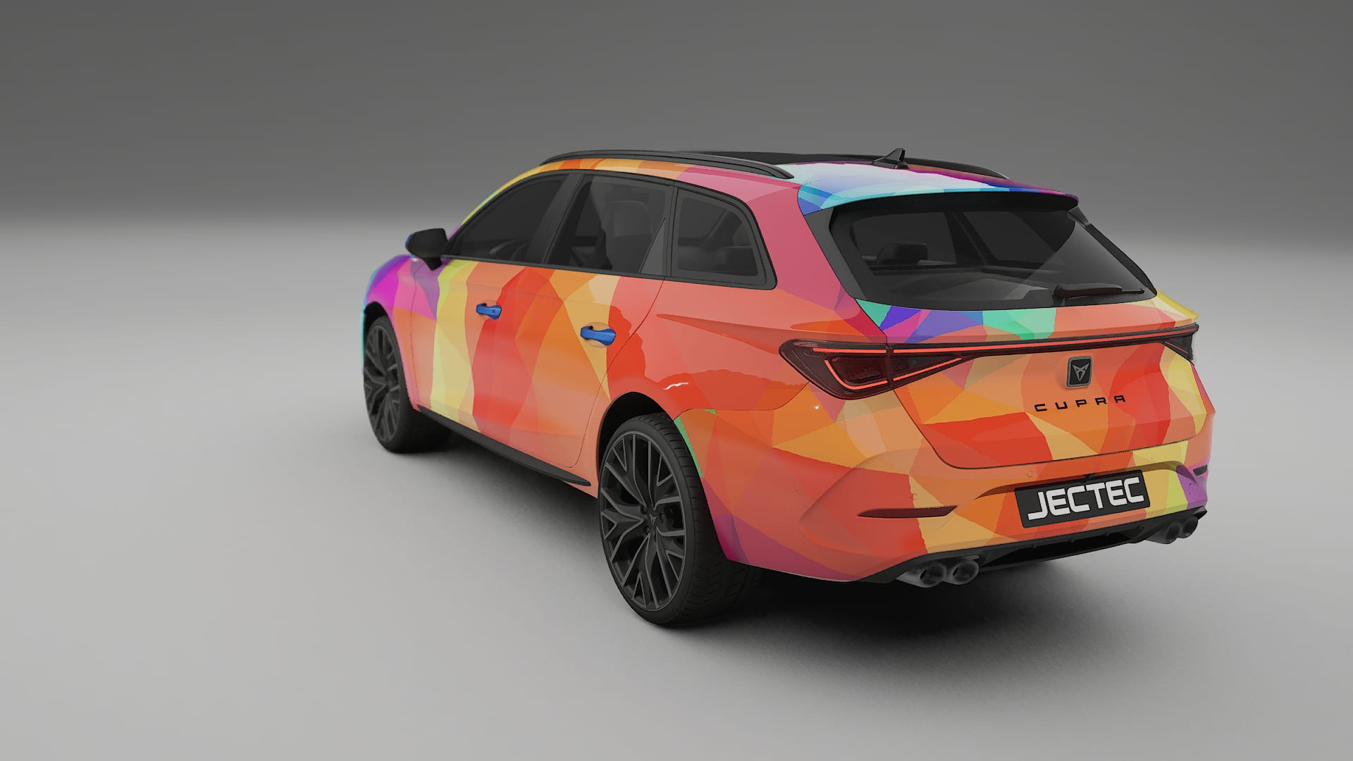 Seat Leon Cupra KL VECTOR VIBE – Designad Wrap PPF-sats i utskrivbar polyuretanfilm