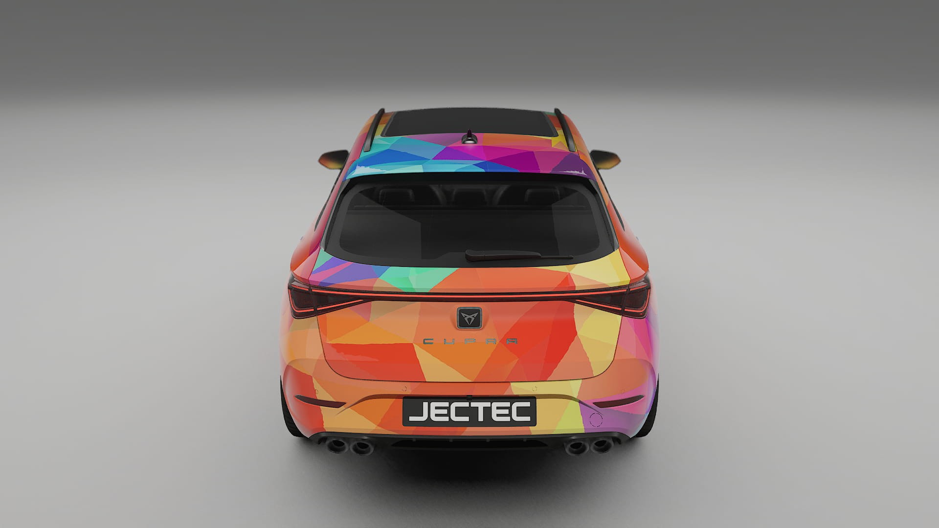 Seat Leon Cupra KL VECTOR VIBE – Designad Wrap PPF-sats i utskrivbar polyuretanfilm
