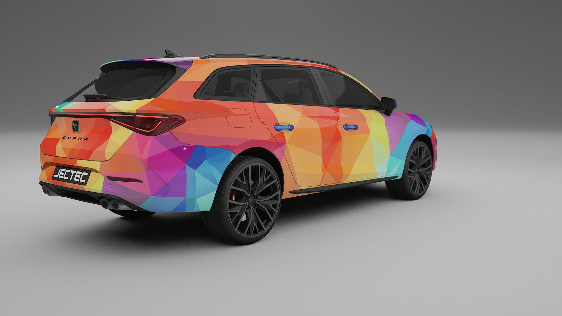 Seat Leon Cupra KL VECTOR VIBE – Designad Wrap PPF-sats i utskrivbar polyuretanfilm