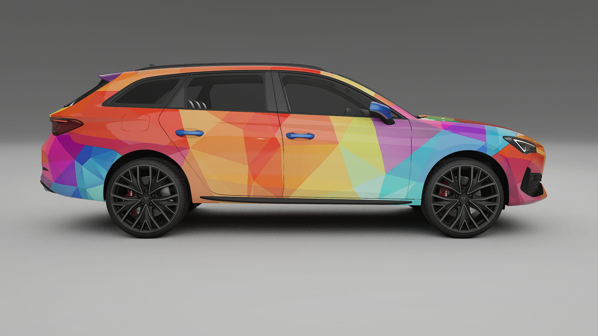 Seat Leon Cupra KL VECTOR VIBE – Designad Wrap PPF-sats i utskrivbar polyuretanfilm