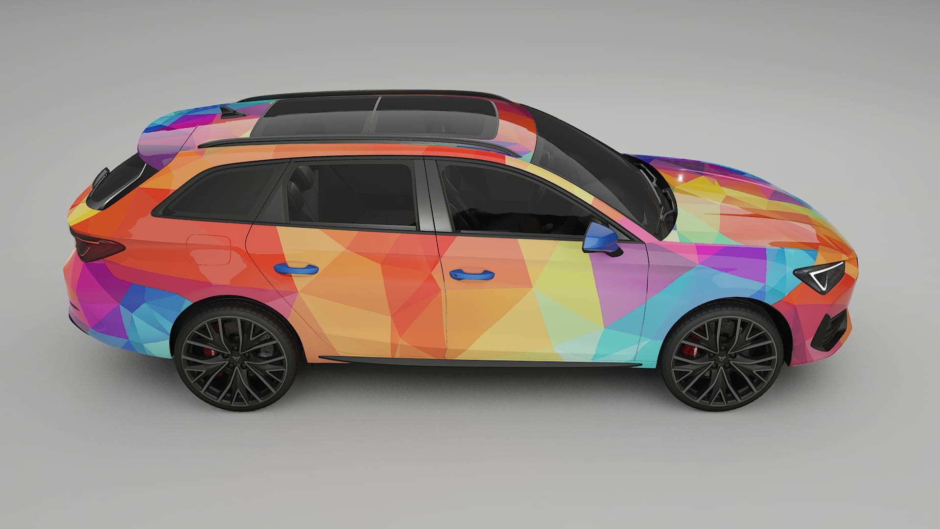 Seat Leon Cupra KL VECTOR VIBE – Designad Wrap PPF-sats i utskrivbar polyuretanfilm