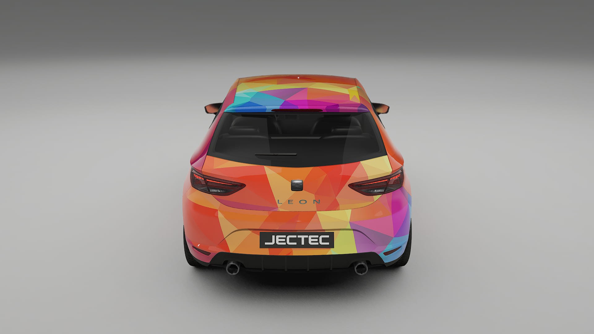 Seat Leon FR 5F VECTOR VIBE – Designad Wrap PPF-sats i utskrivbar polyuretanfilm