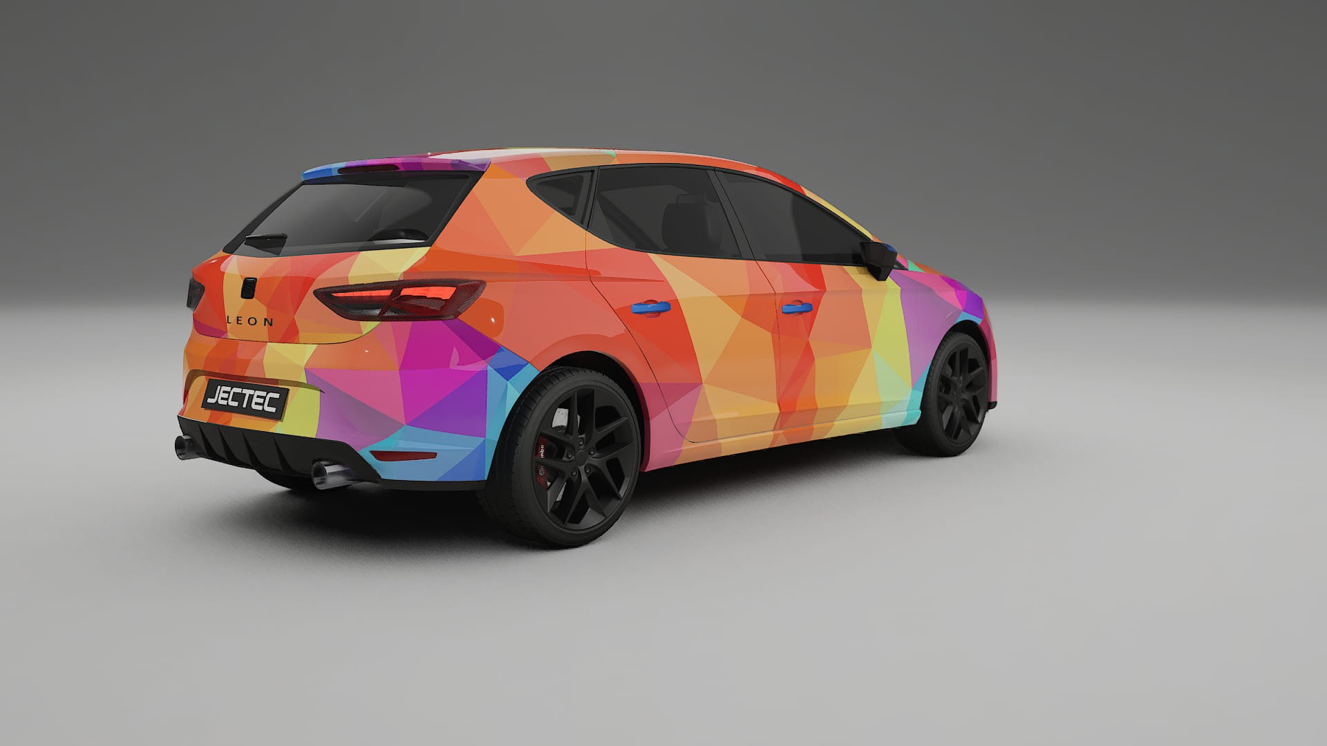 Seat Leon FR 5F VECTOR VIBE – Designad Wrap PPF-sats i utskrivbar polyuretanfilm