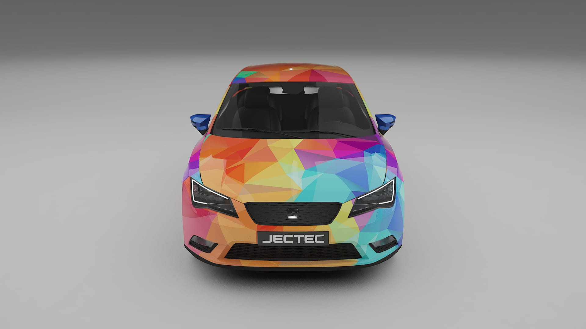 Seat Leon FR 5F VECTOR VIBE – Designad Wrap PPF-sats i utskrivbar polyuretanfilm