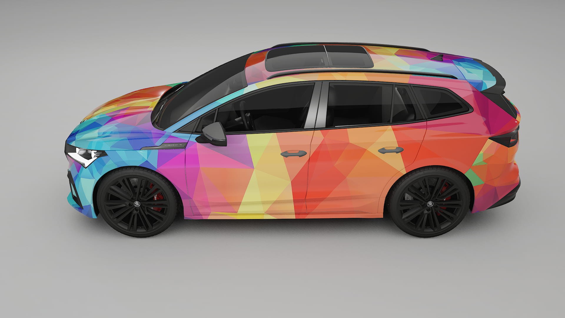 Škoda Enyaq MEB VECTOR VIBE – Designad Wrap PPF-sats i utskrivbar polyuretanfilm