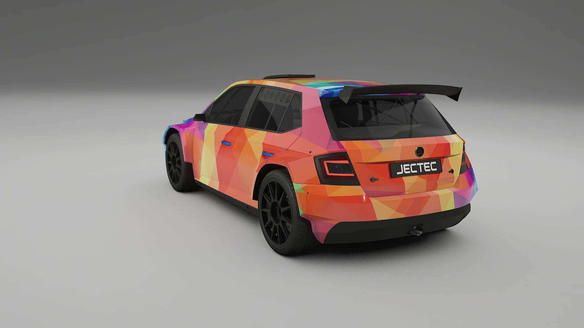 Škoda Fabia R5 6V VECTOR VIBE – Designad Wrap PPF-sats i utskrivbar polyuretanfilm