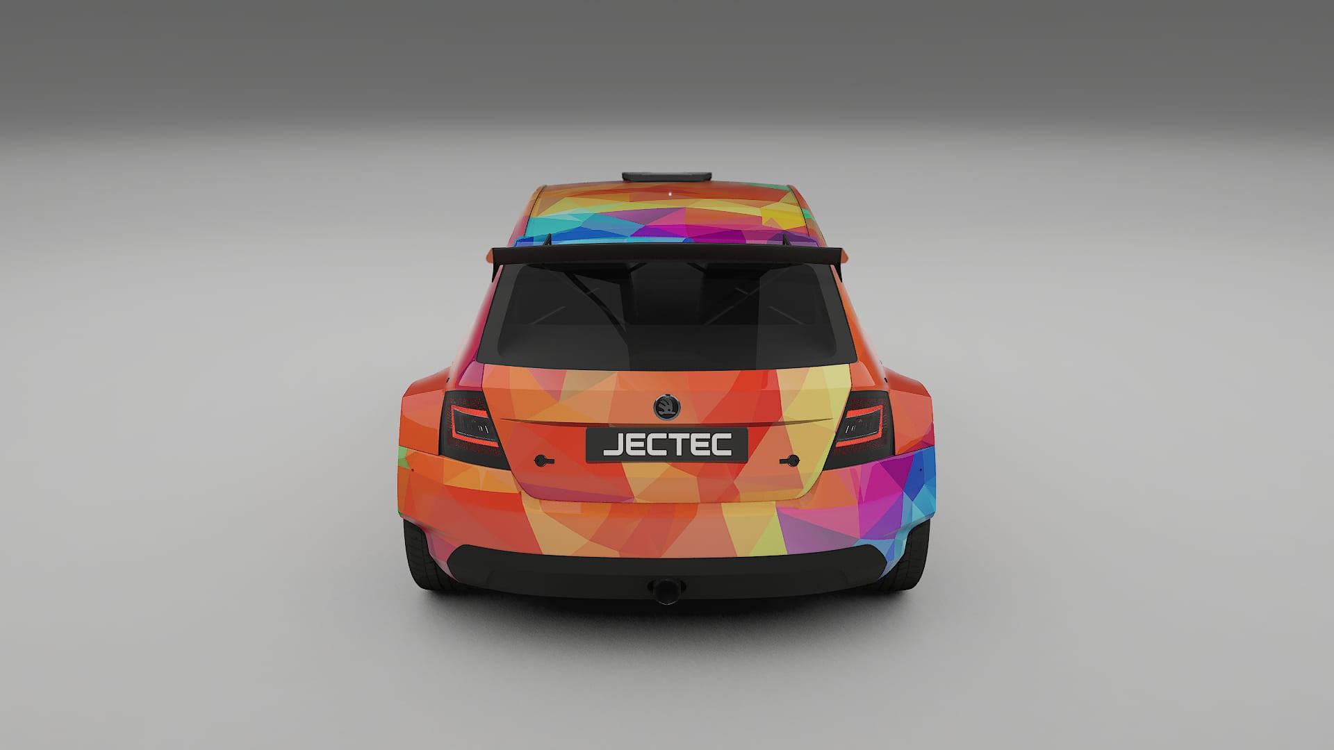 Škoda Fabia R5 6V VECTOR VIBE – Designad Wrap PPF-sats i utskrivbar polyuretanfilm