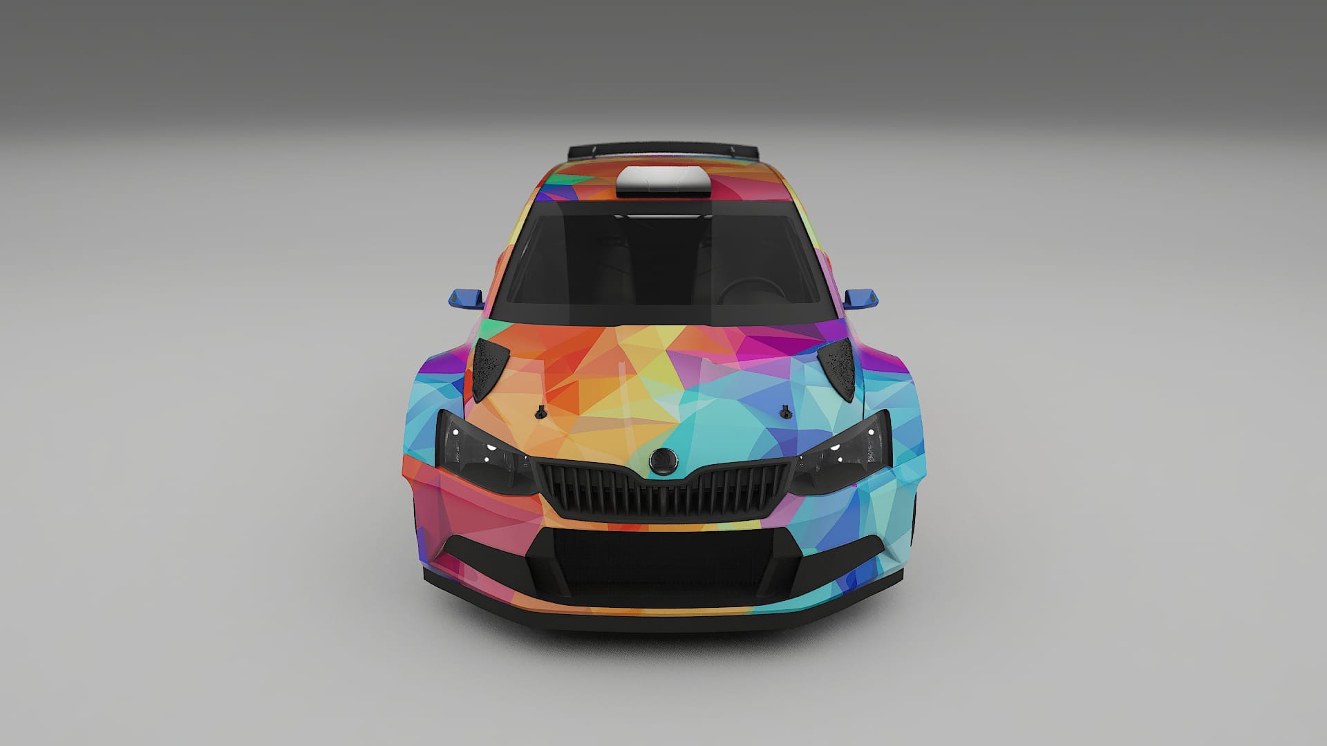 Škoda Fabia R5 6V VECTOR VIBE – Designad Wrap PPF-sats i utskrivbar polyuretanfilm