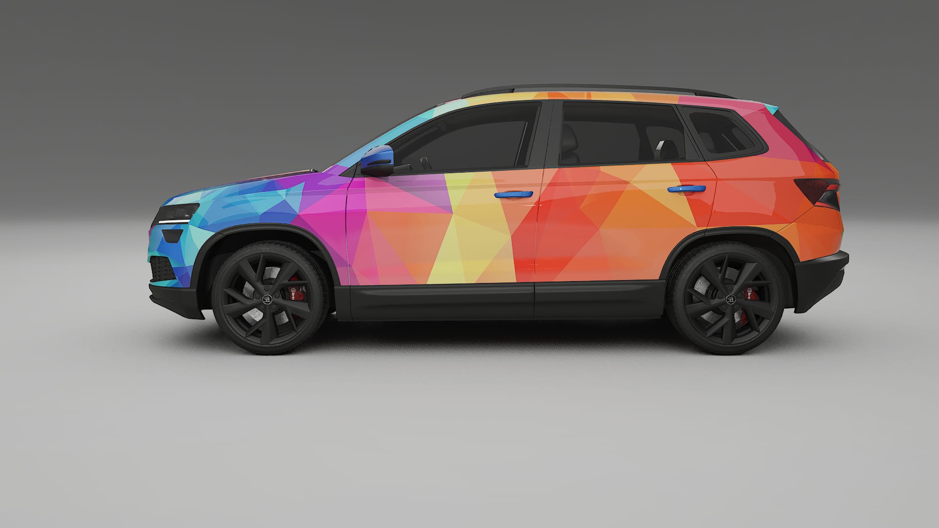 Škoda Karoq NU7 VECTOR VIBE – Designad Wrap PPF-sats i utskrivbar polyuretanfilm