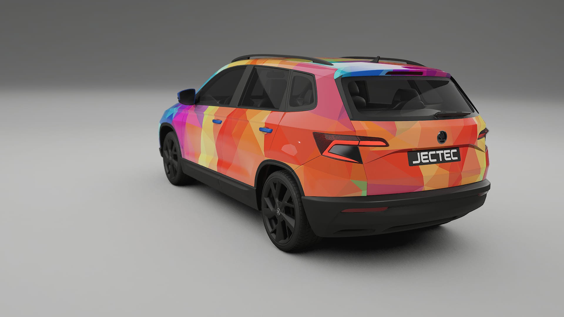 Škoda Karoq NU7 VECTOR VIBE – Designad Wrap PPF-sats i utskrivbar polyuretanfilm