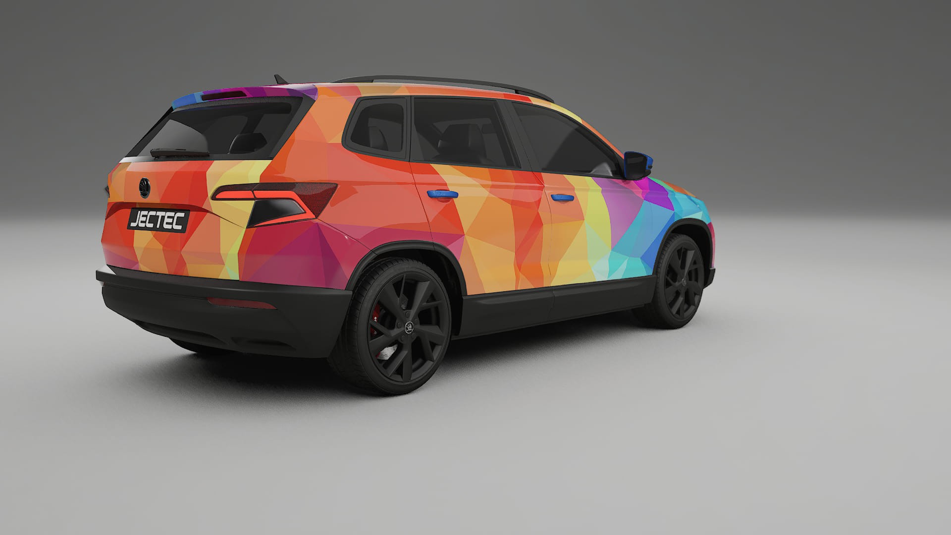 Škoda Karoq NU7 VECTOR VIBE – Designad Wrap PPF-sats i utskrivbar polyuretanfilm