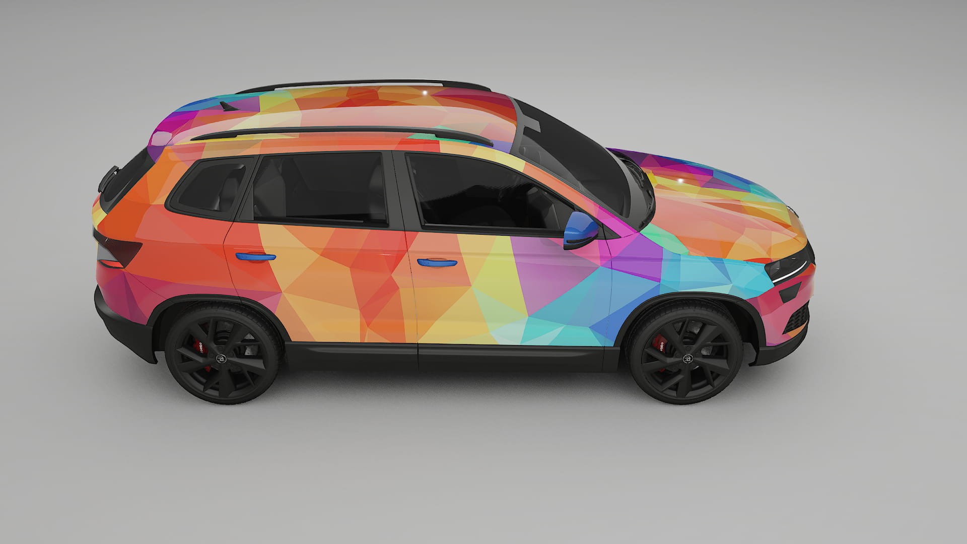 Škoda Karoq NU7 VECTOR VIBE – Designad Wrap PPF-sats i utskrivbar polyuretanfilm