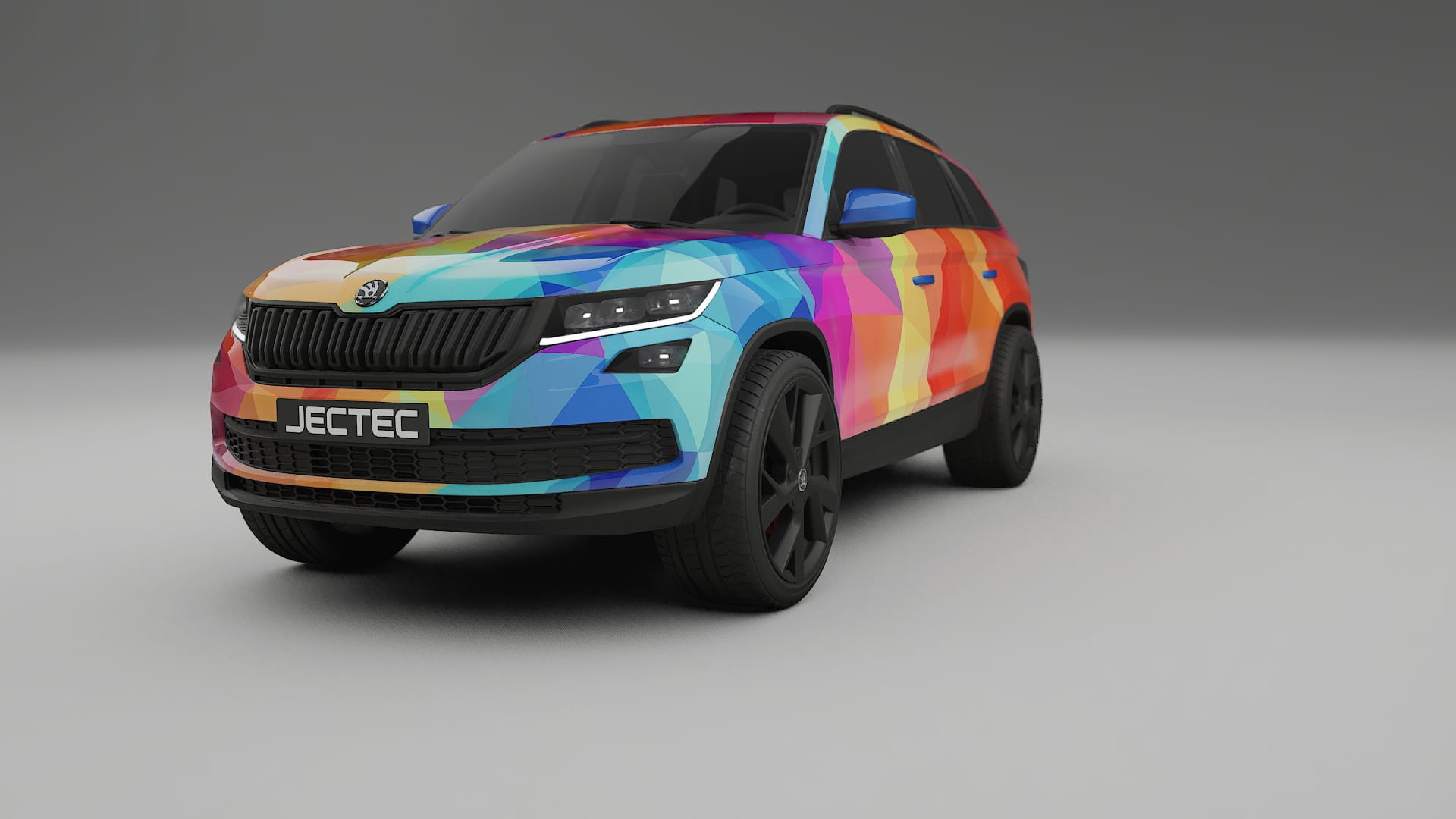 Škoda Kodiaq NS7 VECTOR VIBE – Designad Wrap PPF-sats i utskrivbar polyuretanfilm