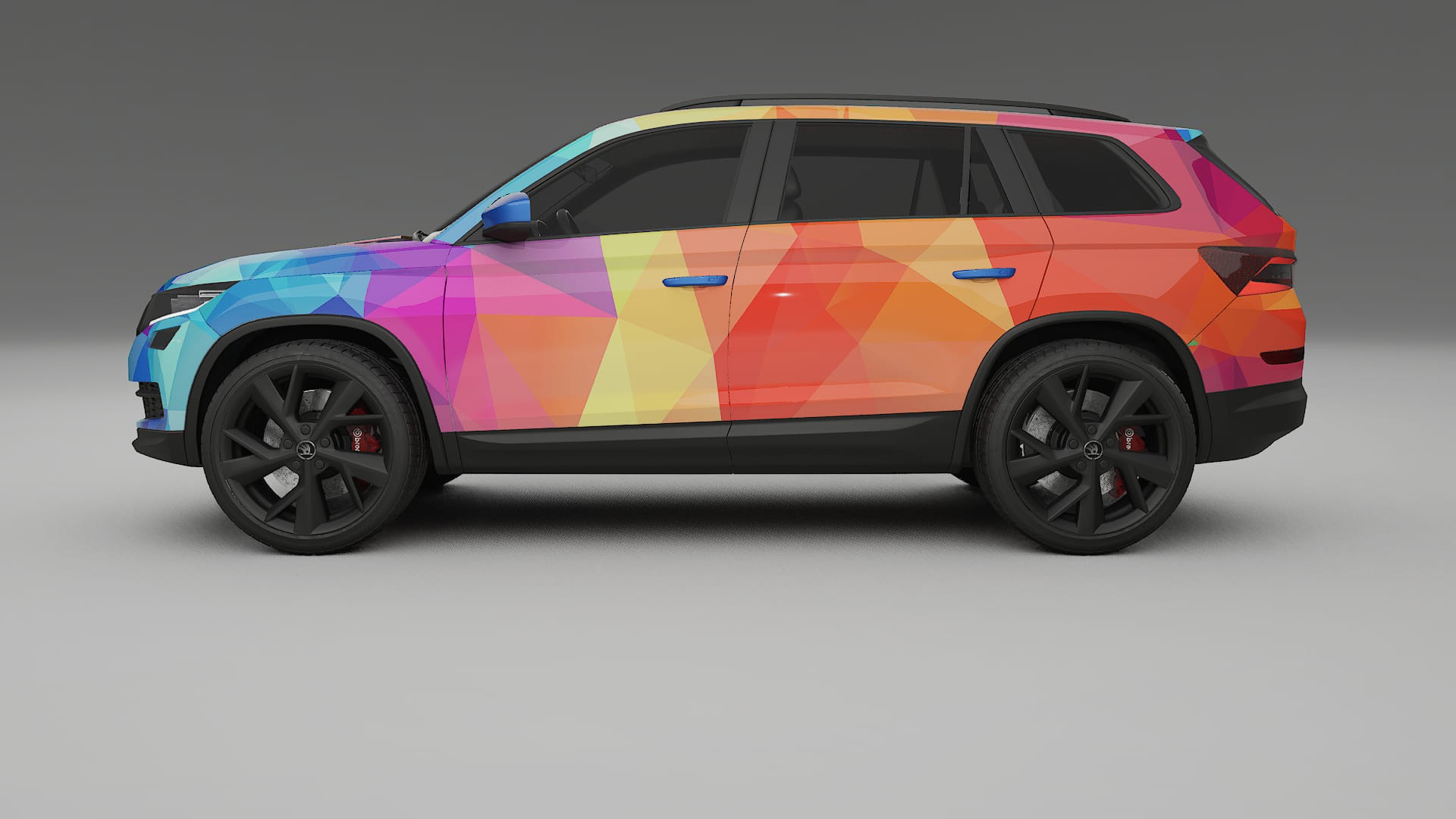 Škoda Kodiaq NS7 VECTOR VIBE – Designad Wrap PPF-sats i utskrivbar polyuretanfilm