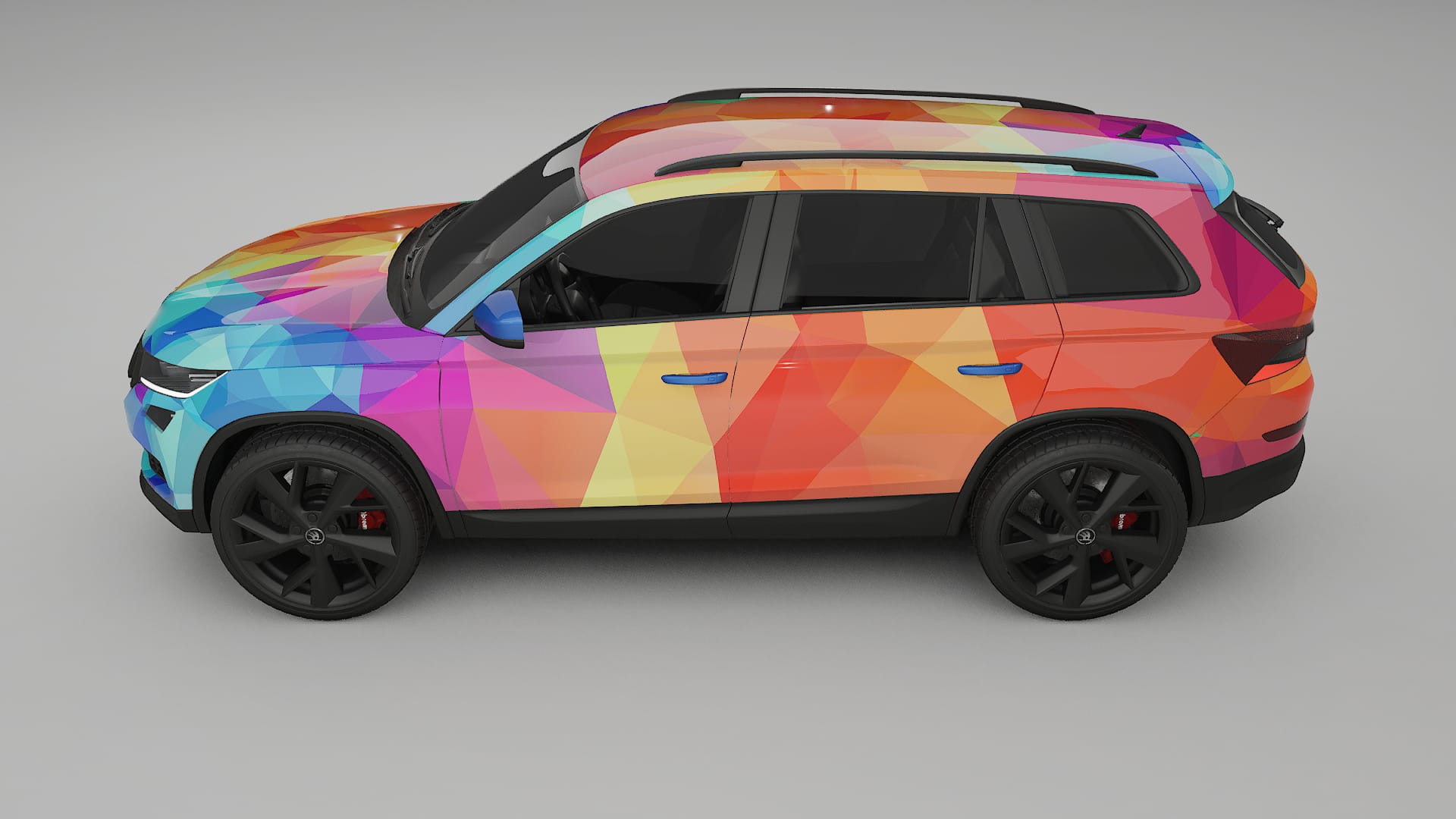 Škoda Kodiaq NS7 VECTOR VIBE – Designad Wrap PPF-sats i utskrivbar polyuretanfilm