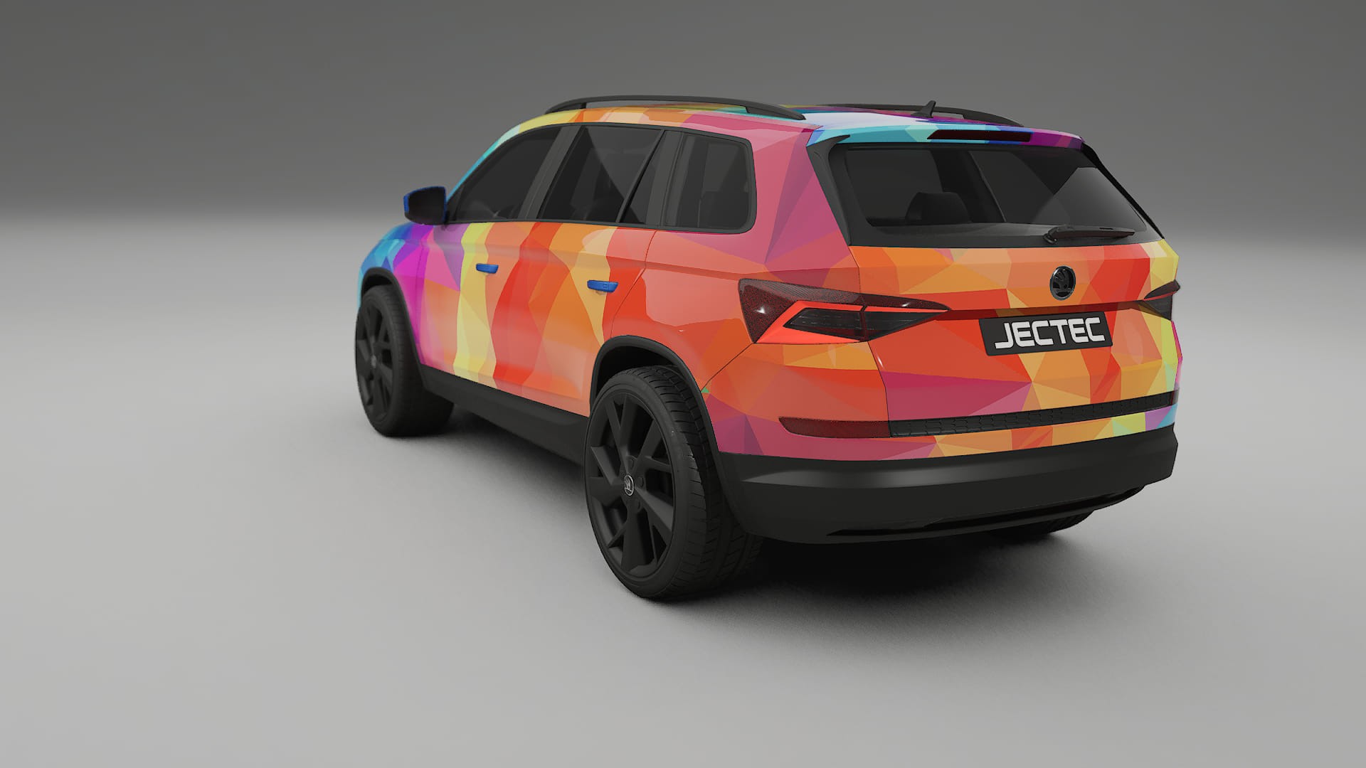 Škoda Kodiaq NS7 VECTOR VIBE – Designad Wrap PPF-sats i utskrivbar polyuretanfilm