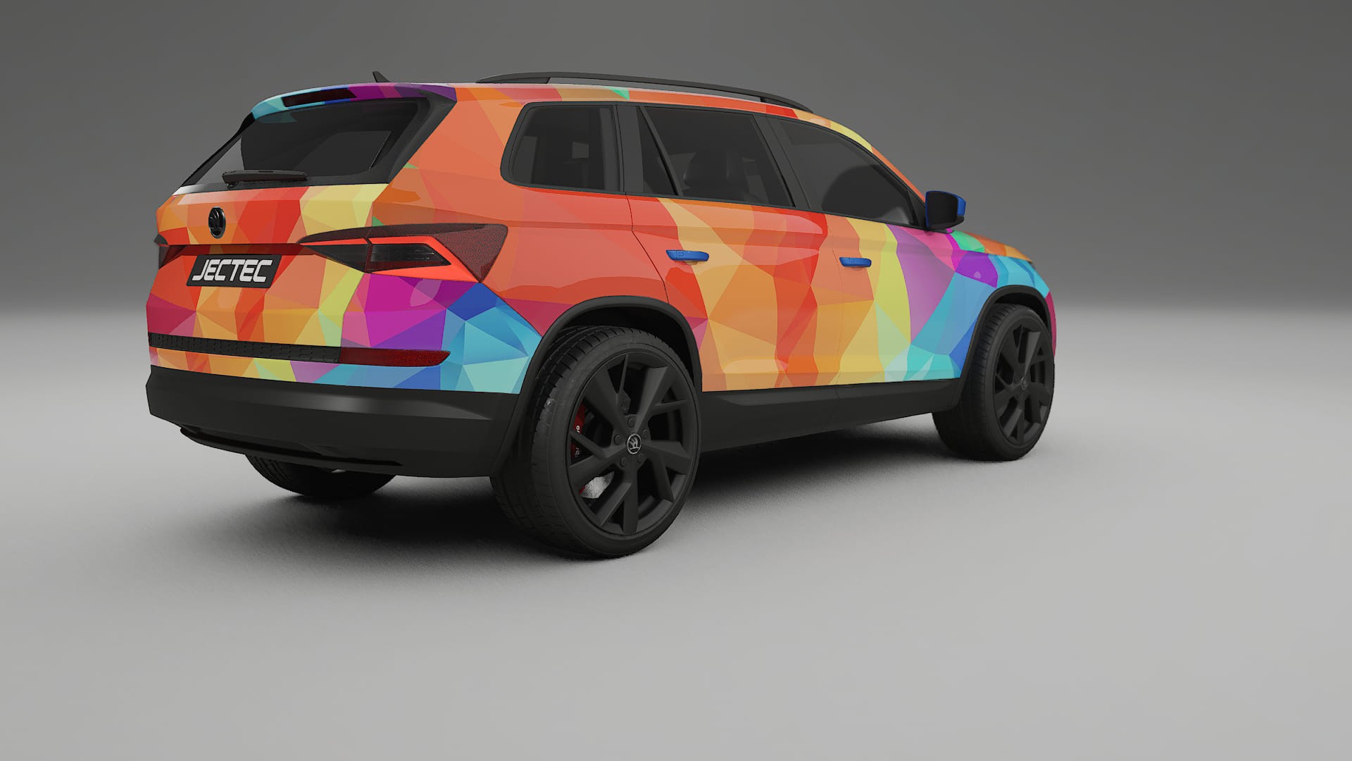 Škoda Kodiaq NS7 VECTOR VIBE – Designad Wrap PPF-sats i utskrivbar polyuretanfilm