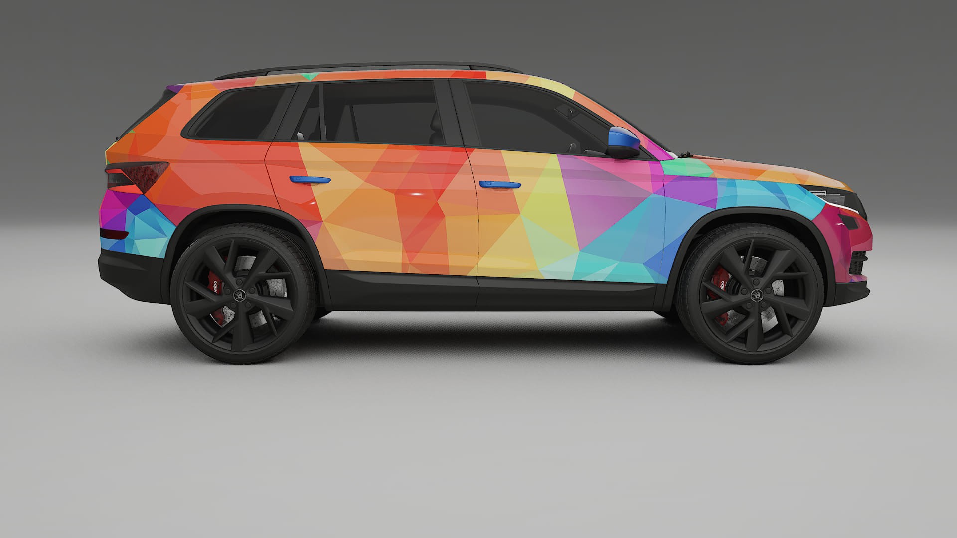 Škoda Kodiaq NS7 VECTOR VIBE – Designad Wrap PPF-sats i utskrivbar polyuretanfilm