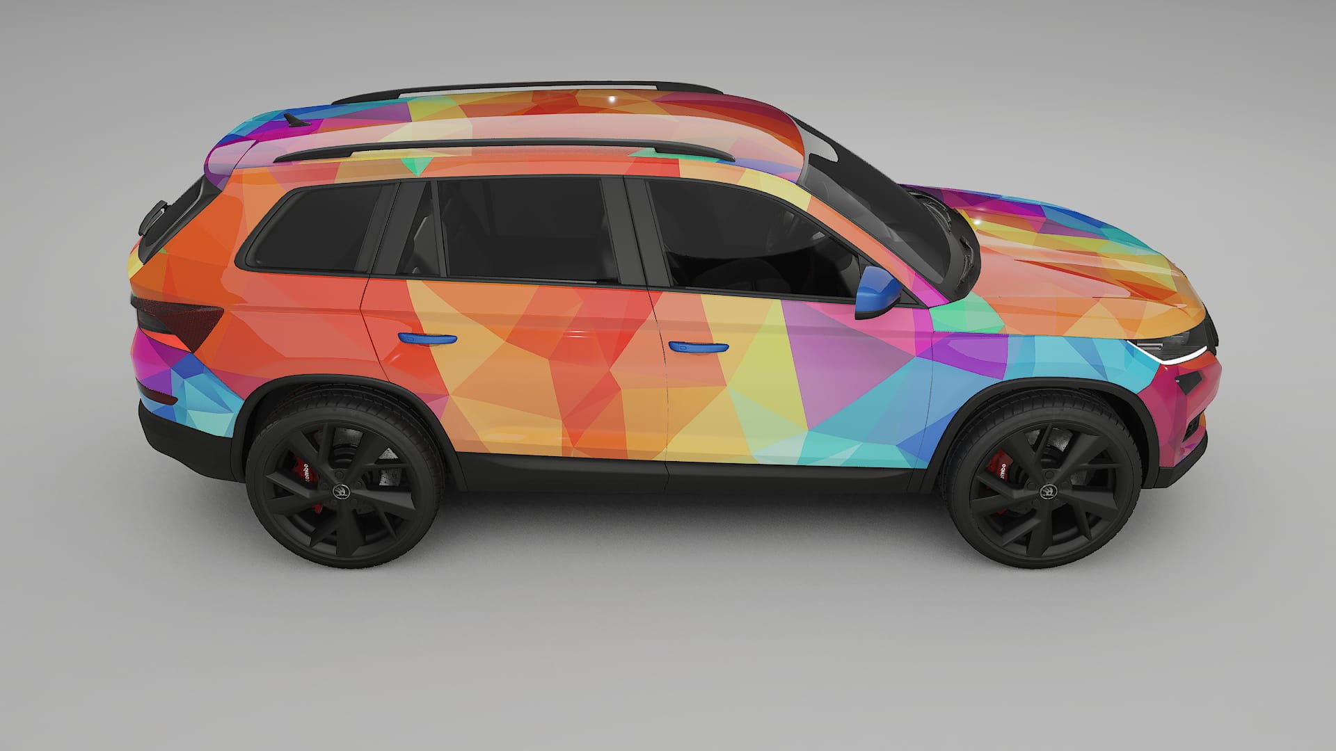 Škoda Kodiaq NS7 VECTOR VIBE – Designad Wrap PPF-sats i utskrivbar polyuretanfilm