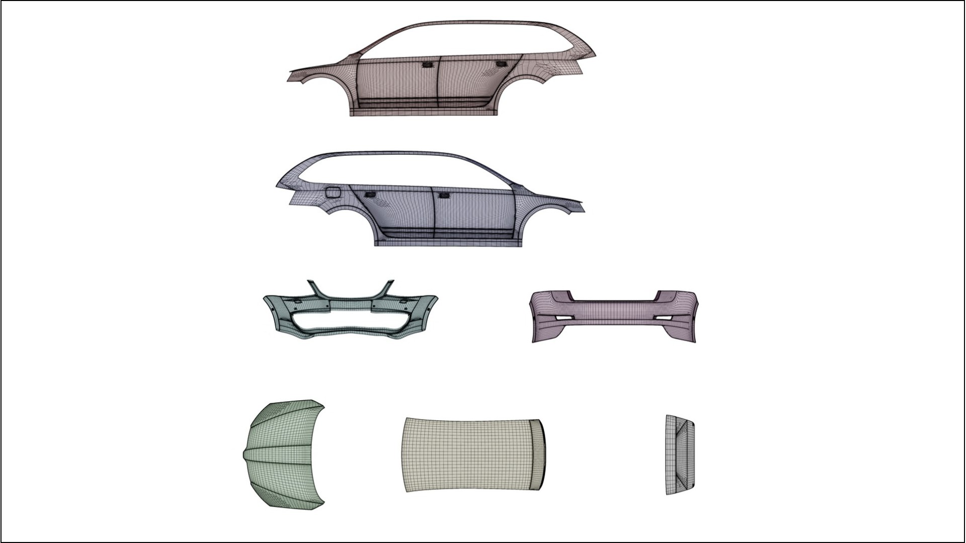 Škoda Octavia combi 5E VECTOR VIBE – Designad Wrap PPF-sats i utskrivbar polyuretanfilm