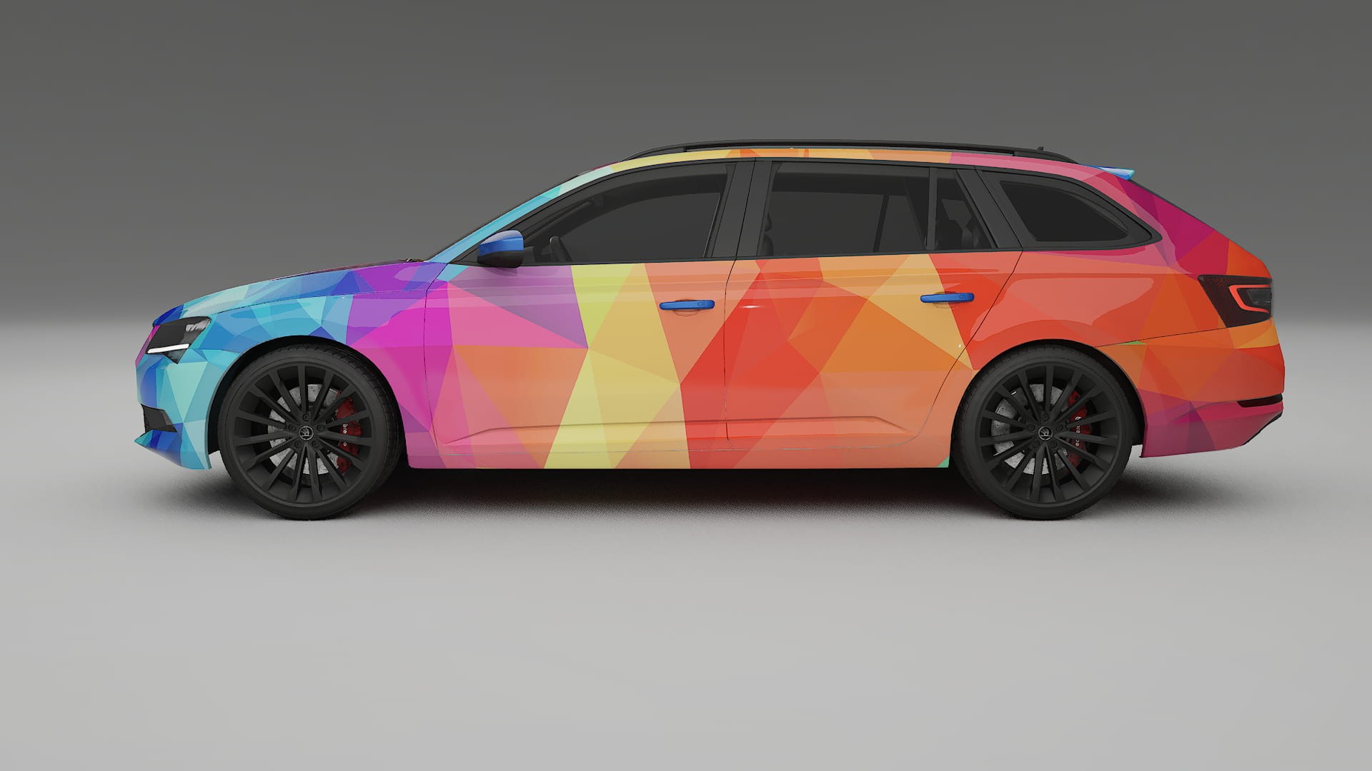 Škoda Superb B8 VECTOR VIBE – Designad Wrap PPF-sats i utskrivbar polyuretanfilm