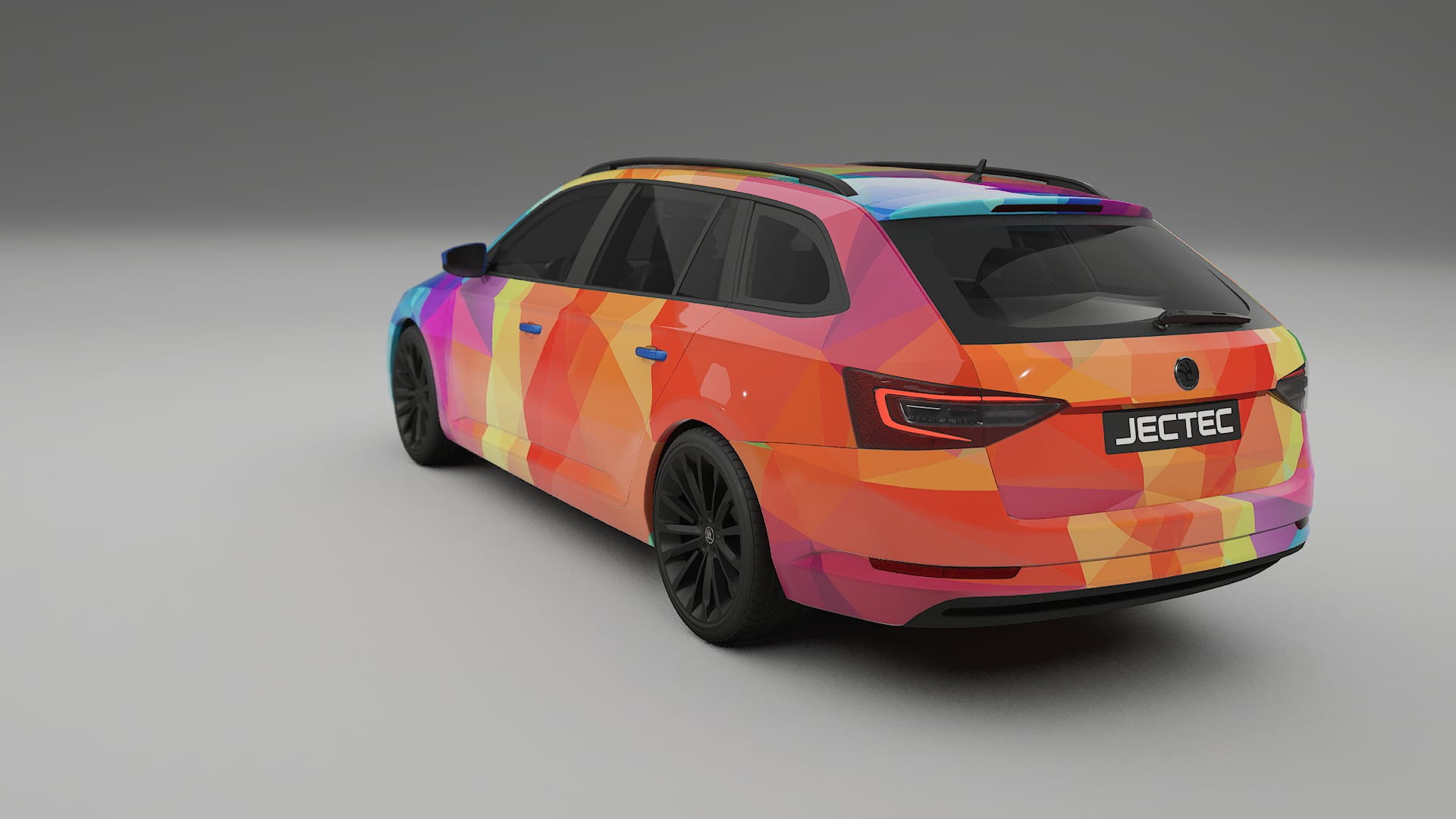 Škoda Superb B8 VECTOR VIBE – Designad Wrap PPF-sats i utskrivbar polyuretanfilm
