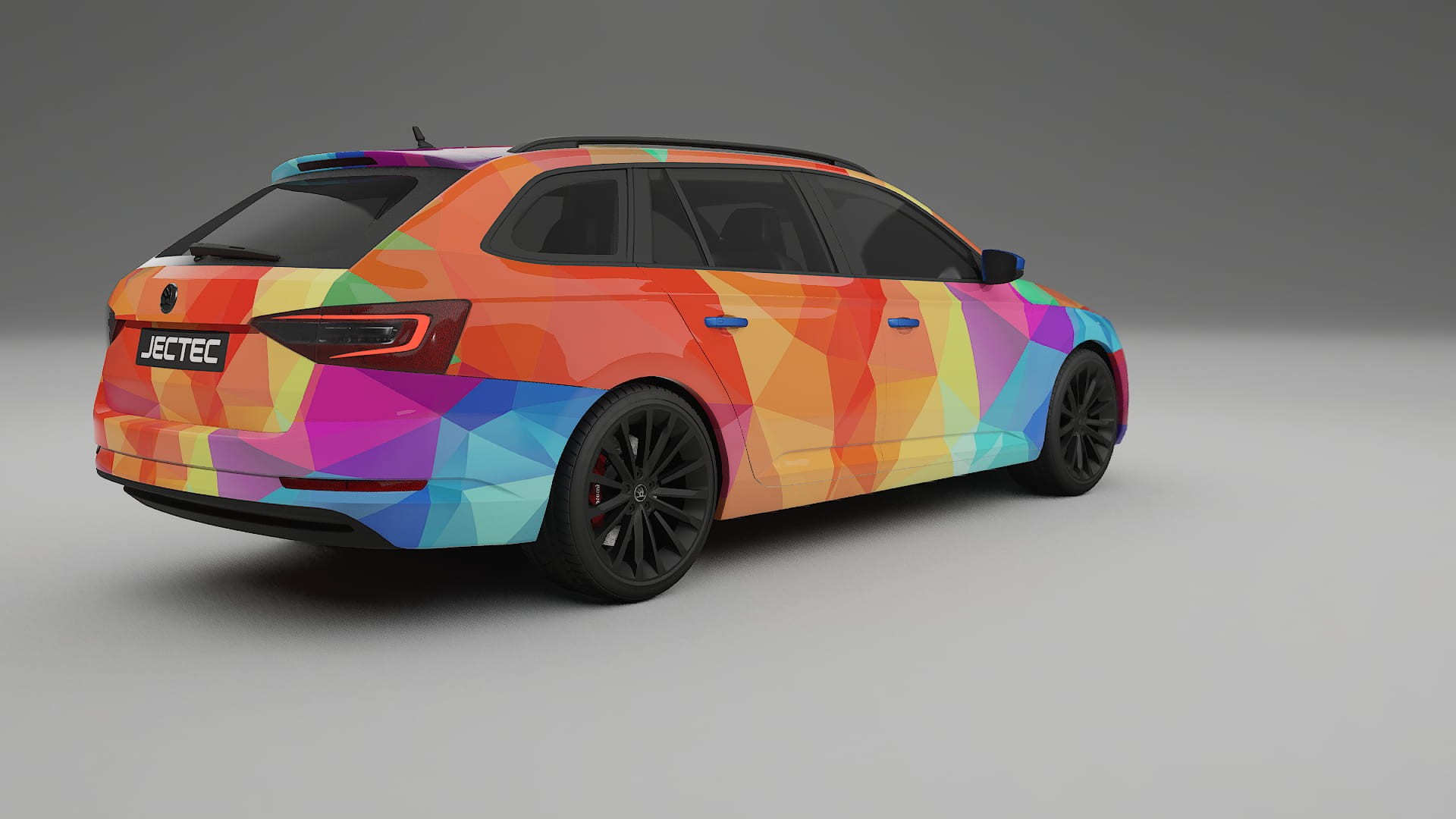 Škoda Superb B8 VECTOR VIBE – Designad Wrap PPF-sats i utskrivbar polyuretanfilm