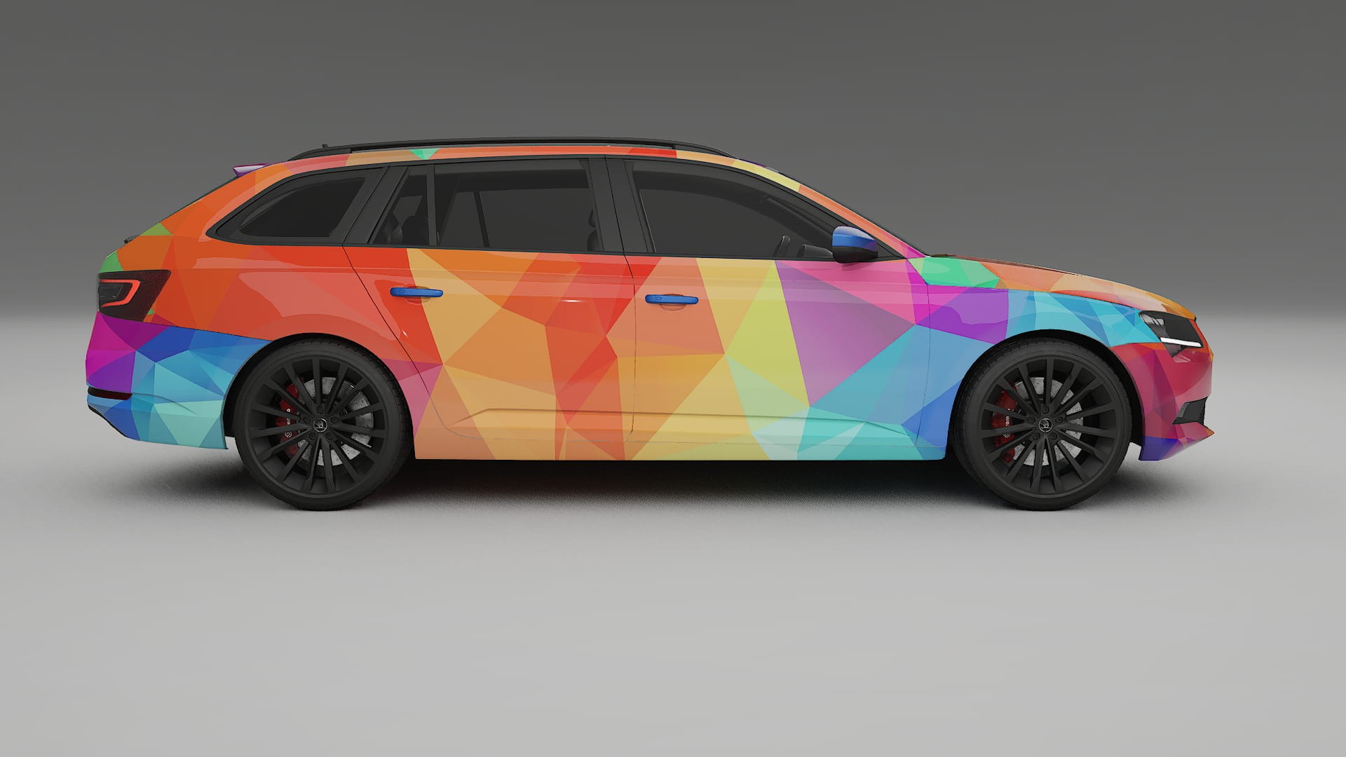 Škoda Superb B8 VECTOR VIBE – Designad Wrap PPF-sats i utskrivbar polyuretanfilm