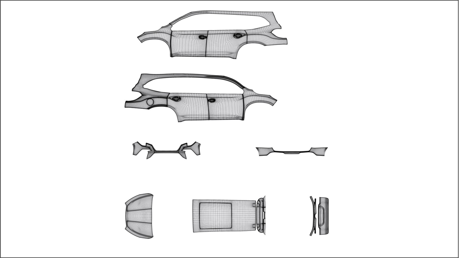 Subaru Ascent BT facelift LCI VECTOR WIBE Designed Wrap PPF Kit – Printable Polyurethane Film 2