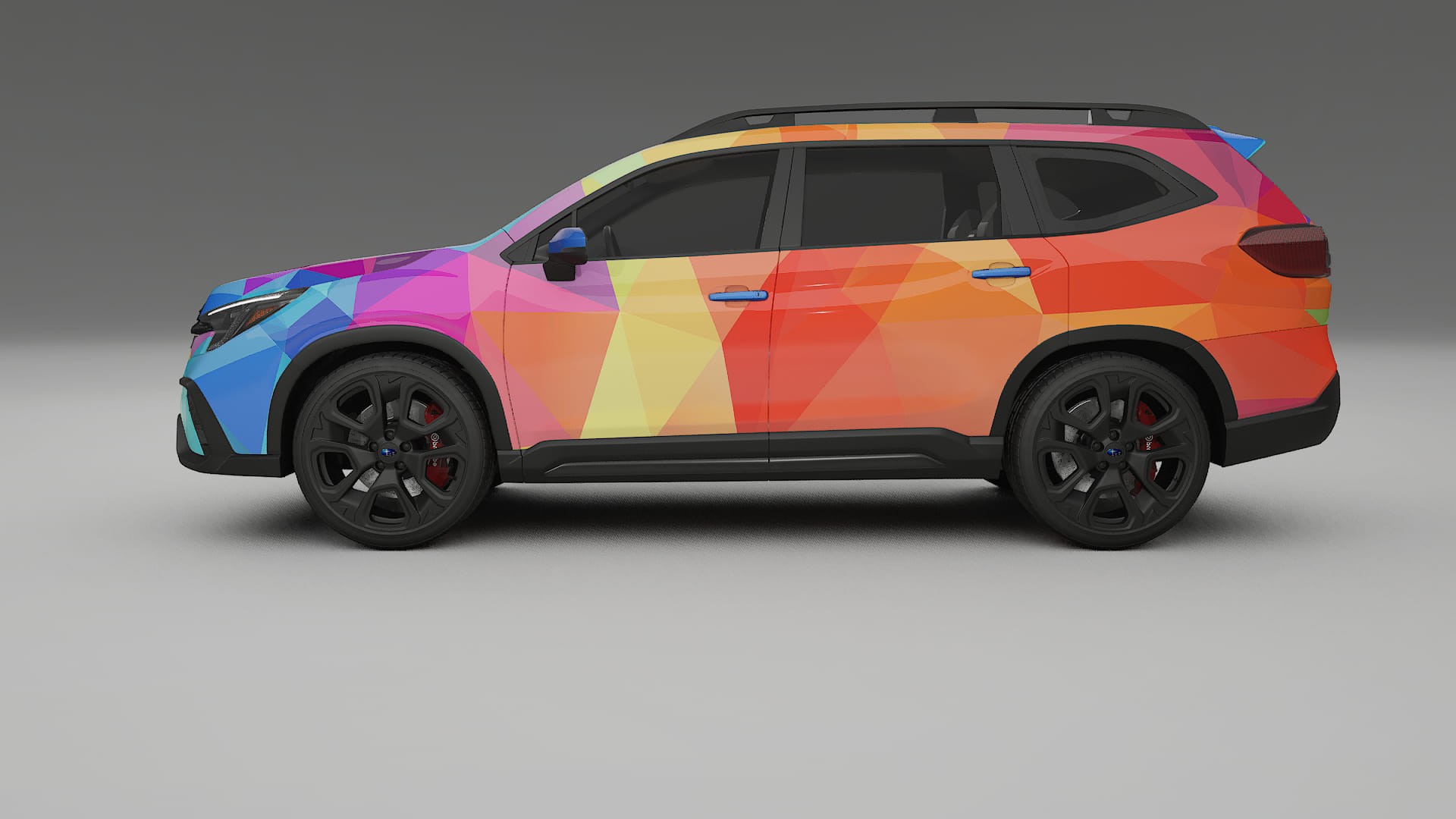 Subaru Ascent BT facelift LCI VECTOR VIBE – Designad Wrap PPF-sats i utskrivbar polyuretanfilm