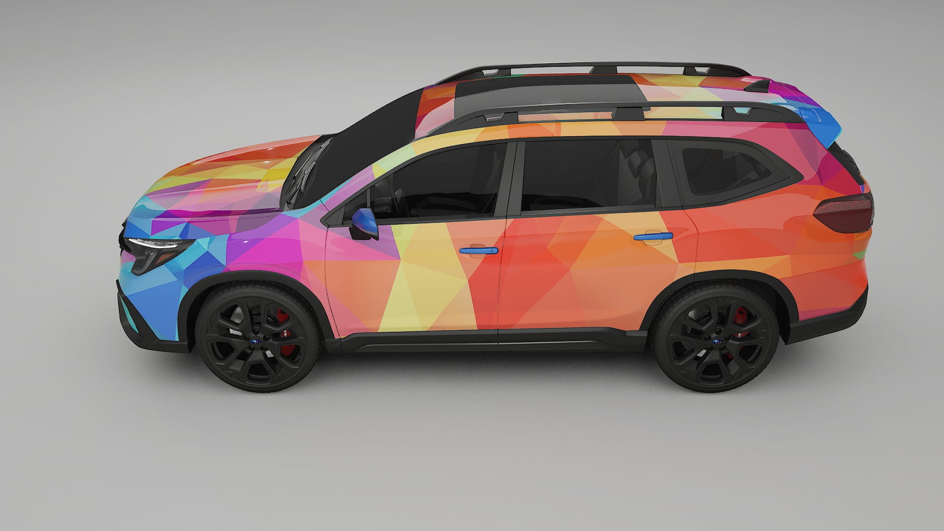 Subaru Ascent BT facelift LCI VECTOR VIBE – Designad Wrap PPF-sats i utskrivbar polyuretanfilm