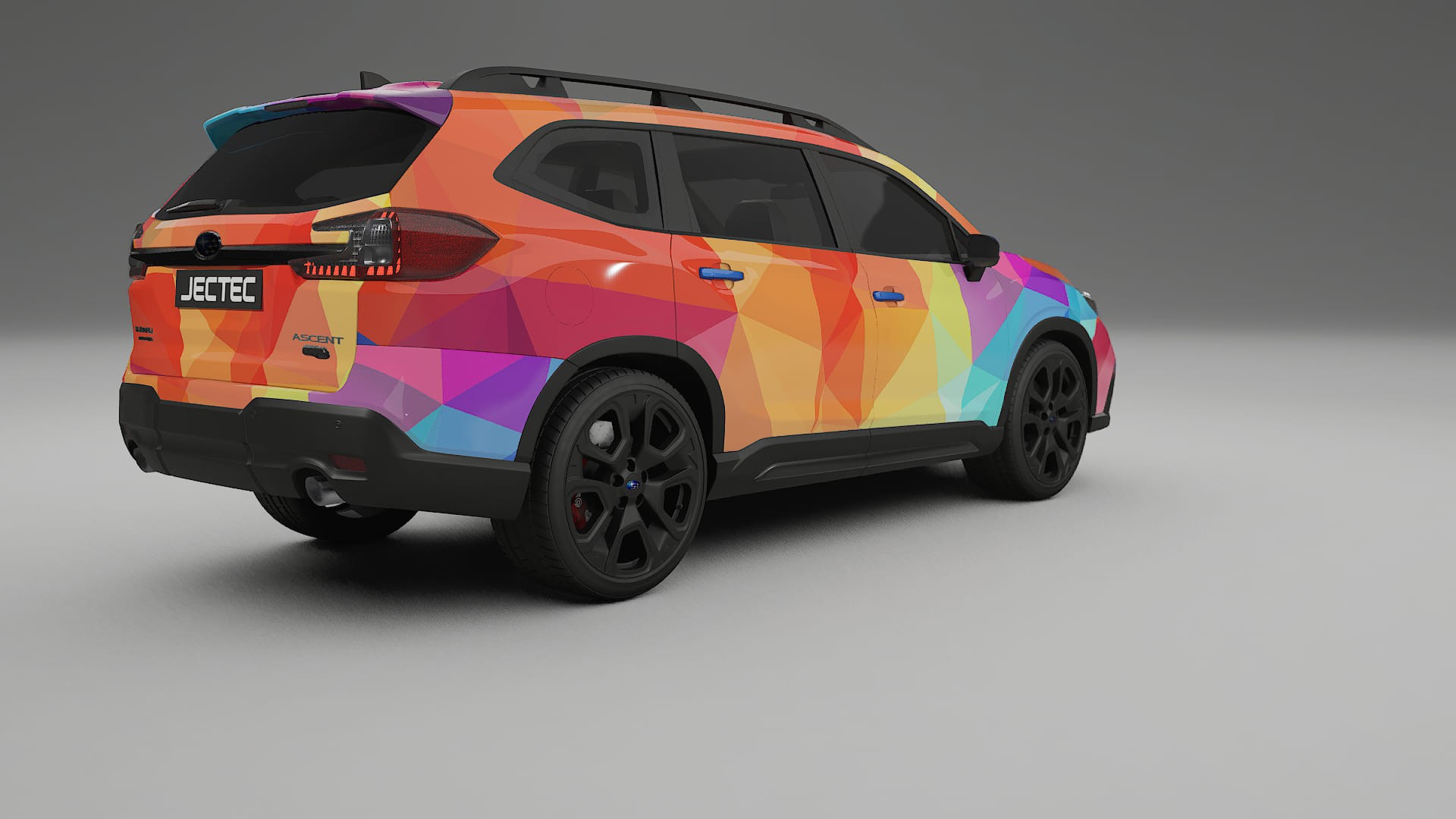 Subaru Ascent BT facelift LCI VECTOR VIBE – Designad Wrap PPF-sats i utskrivbar polyuretanfilm