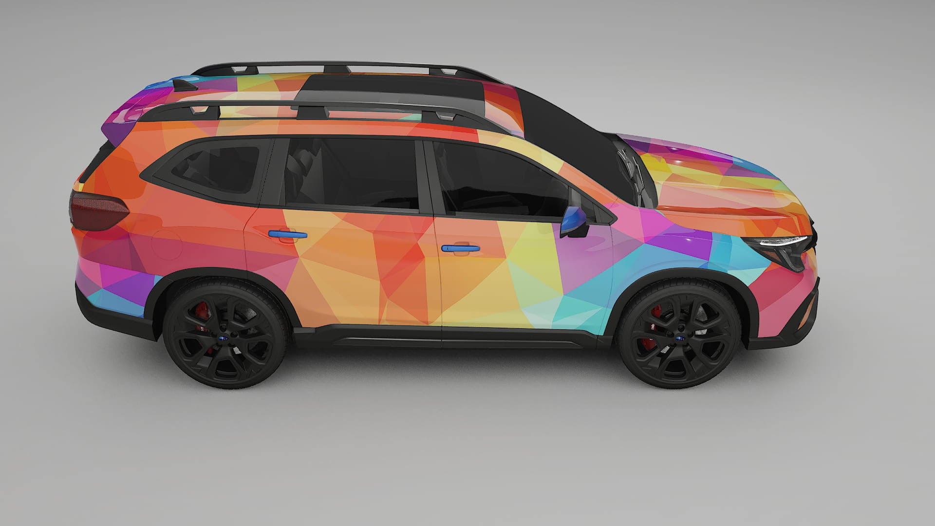 Subaru Ascent BT facelift LCI VECTOR VIBE – Designad Wrap PPF-sats i utskrivbar polyuretanfilm