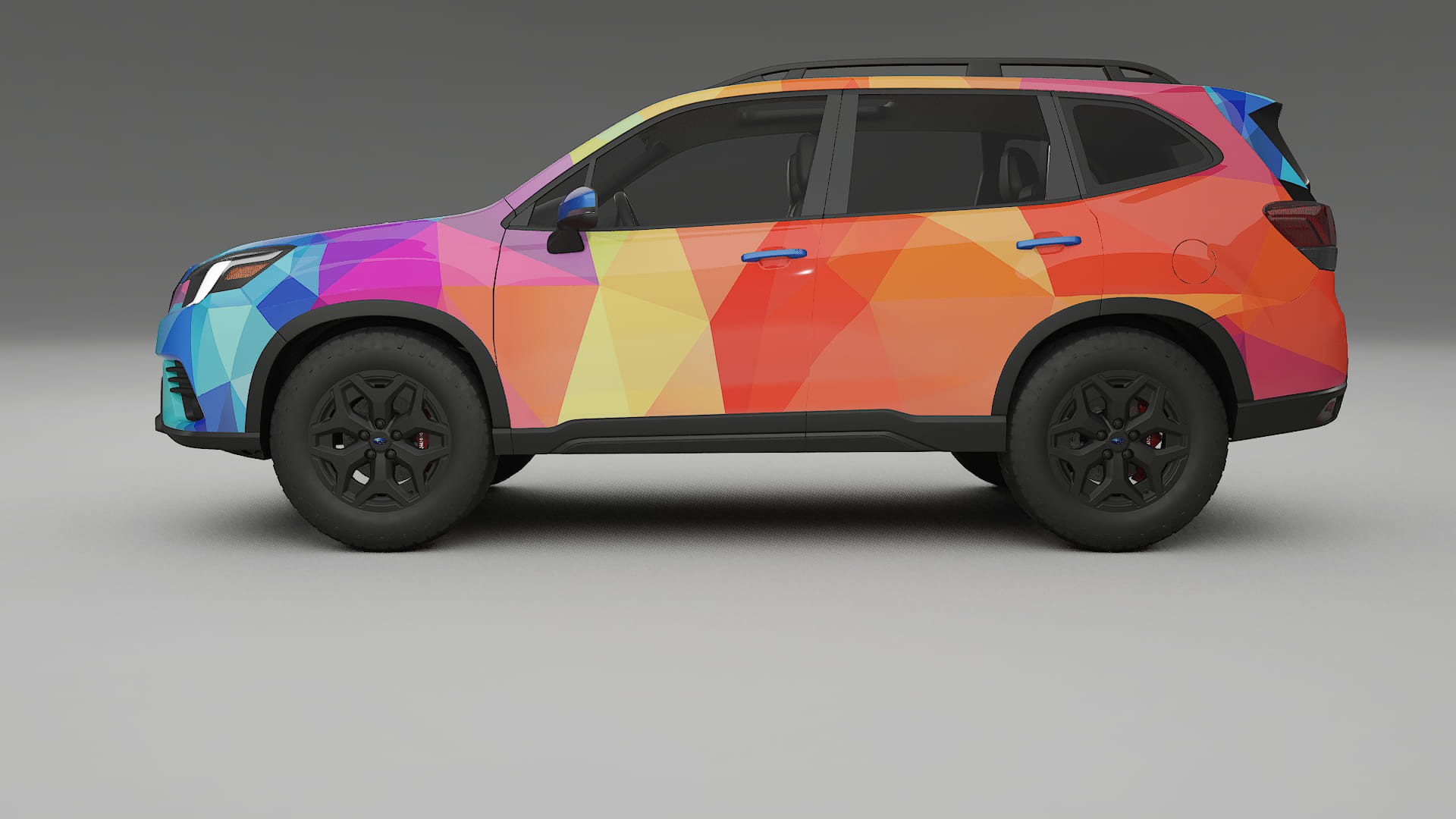 Subaru Forester V SK facelift LCI VECTOR VIBE – Designad Wrap PPF-sats i utskrivbar polyuretanfilm