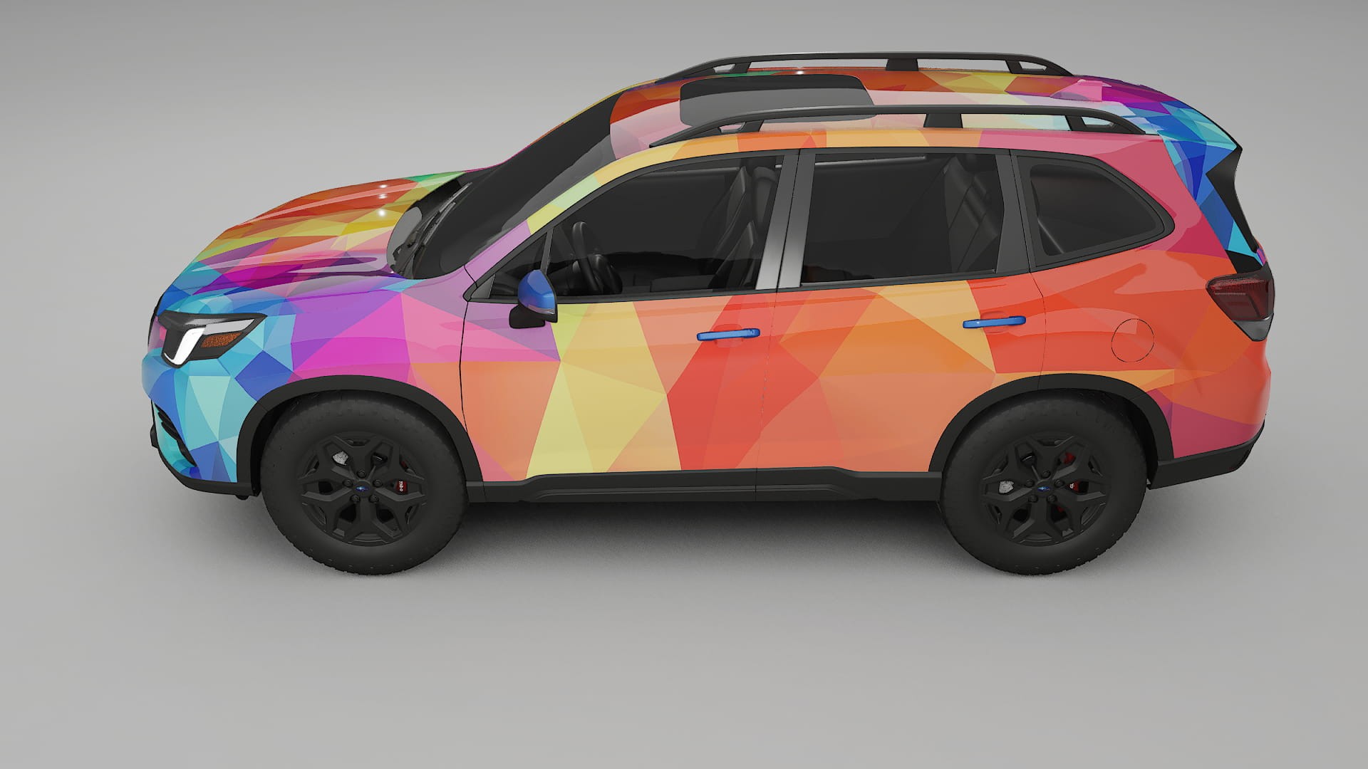 Subaru Forester V SK facelift LCI VECTOR VIBE – Designad Wrap PPF-sats i utskrivbar polyuretanfilm