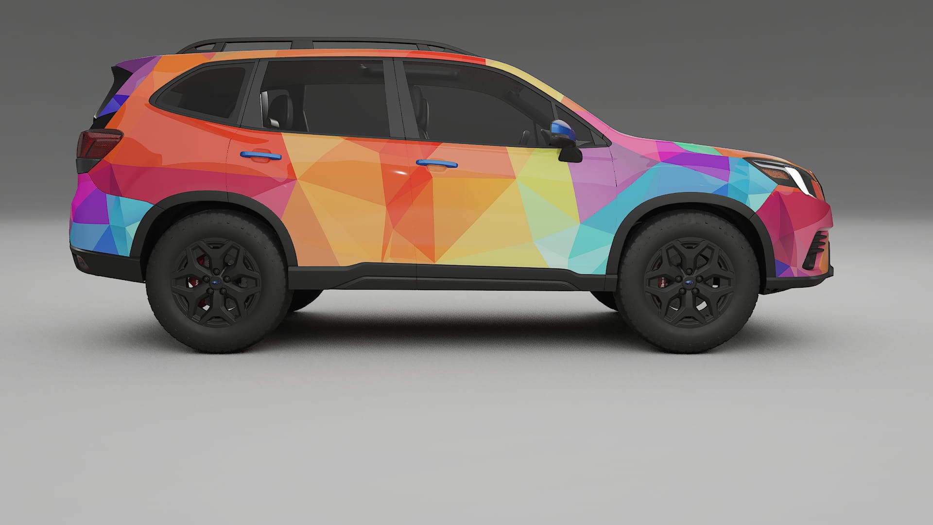 Subaru Forester V SK facelift LCI VECTOR VIBE – Designad Wrap PPF-sats i utskrivbar polyuretanfilm
